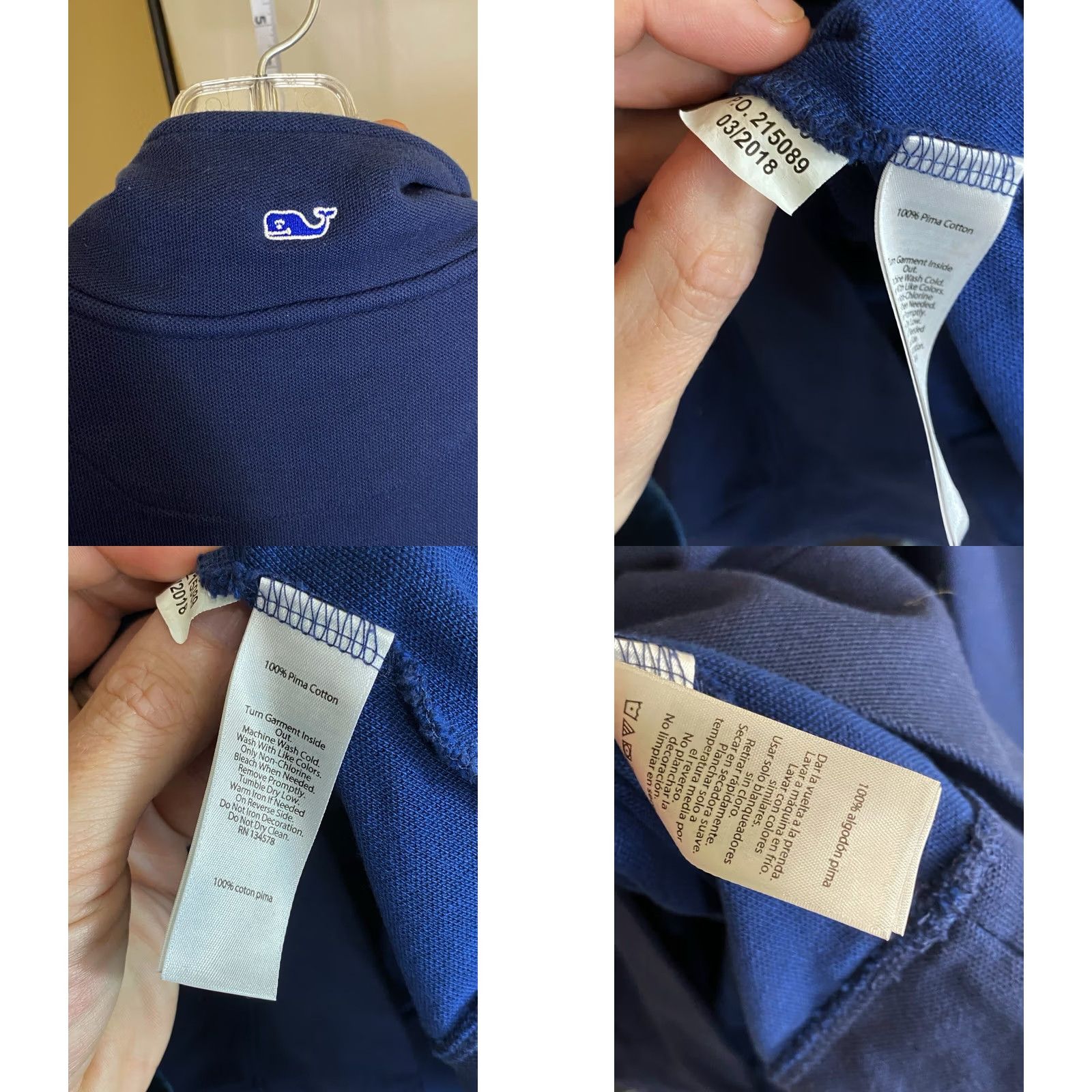 Vineyard Vines Vineyard Vines WOMEN’S New England Patriots Zip SWEATER XS Blue Size XS / US 0-2 / IT 36-38 - 8 Thumbnail