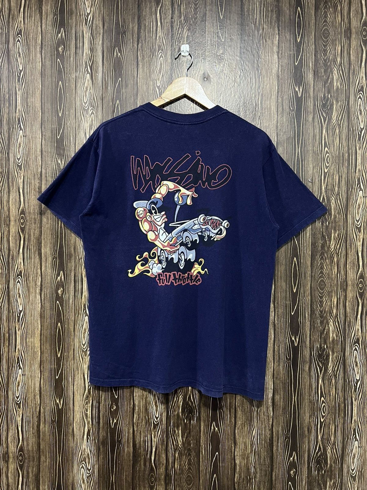Mossimo × Vintage Vintage 90s Mossimo Full Throttle Single Stitch Tshirt Size US L / EU 52-54 / 3 - 1 Thumbnail