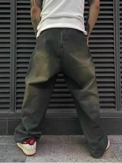Japanese Brand Street grunge hip hop washed heavy jeans Size US 32 / EU 48 - 6 Thumbnail