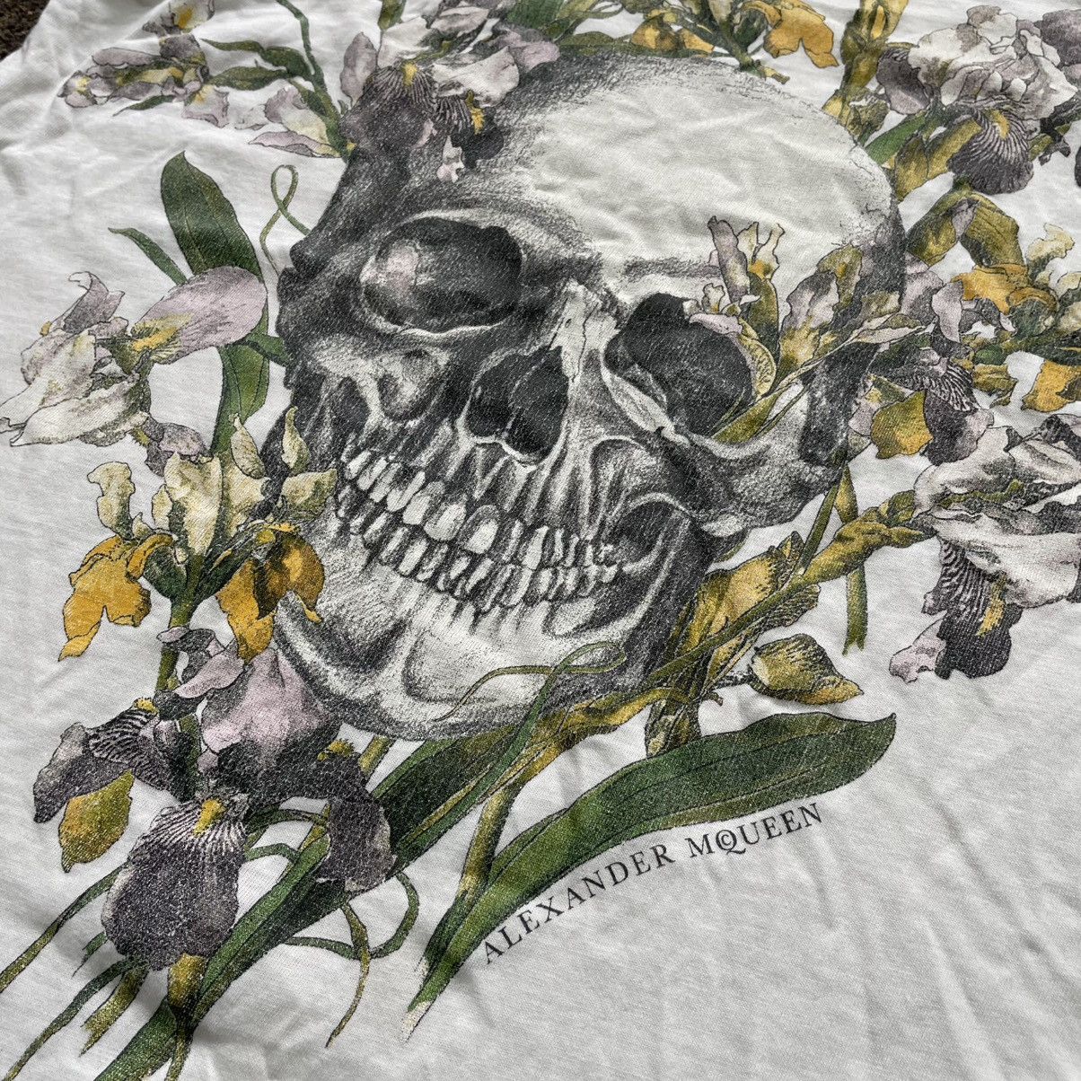 Alexander McQueen Vintage Y2K ALEXANDER MCQUEEN SKULLS FLOWERS ABSTRACT 90s Size M / US 6-8 / IT 42-44 - 4 Thumbnail