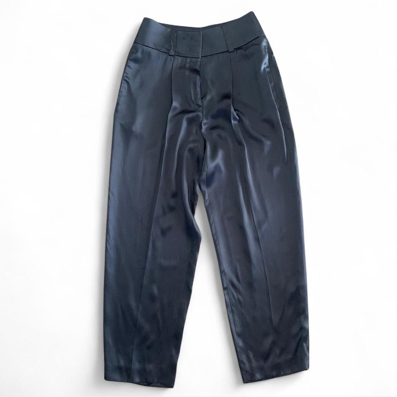 Givenchy Givenchy black silk trousers Size 27" / US 4 / IT 40 - 1 Thumbnail