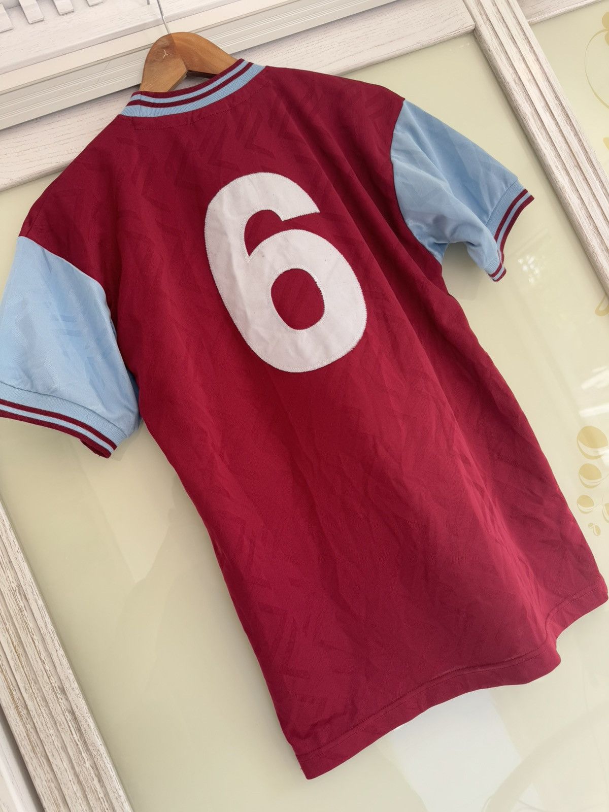 Other Vintage West Ham 1994 Score Draw Soccer Jersey Football Kit Size US S / EU 44-46 / 1 - 9 Thumbnail