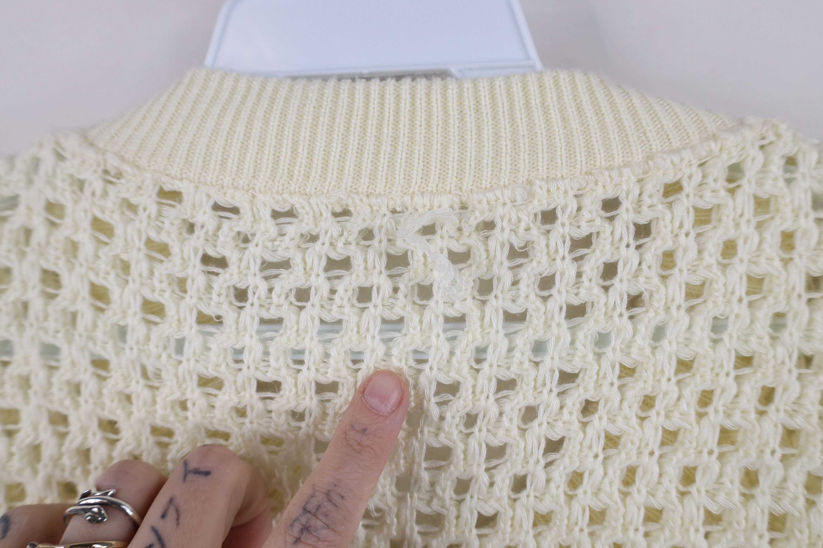 Vintage Vintage 60s 70s Boho Chic Knit Tie Bottom Cardigan Sweater Size M / US 6-8 / IT 42-44 - 10 Thumbnail