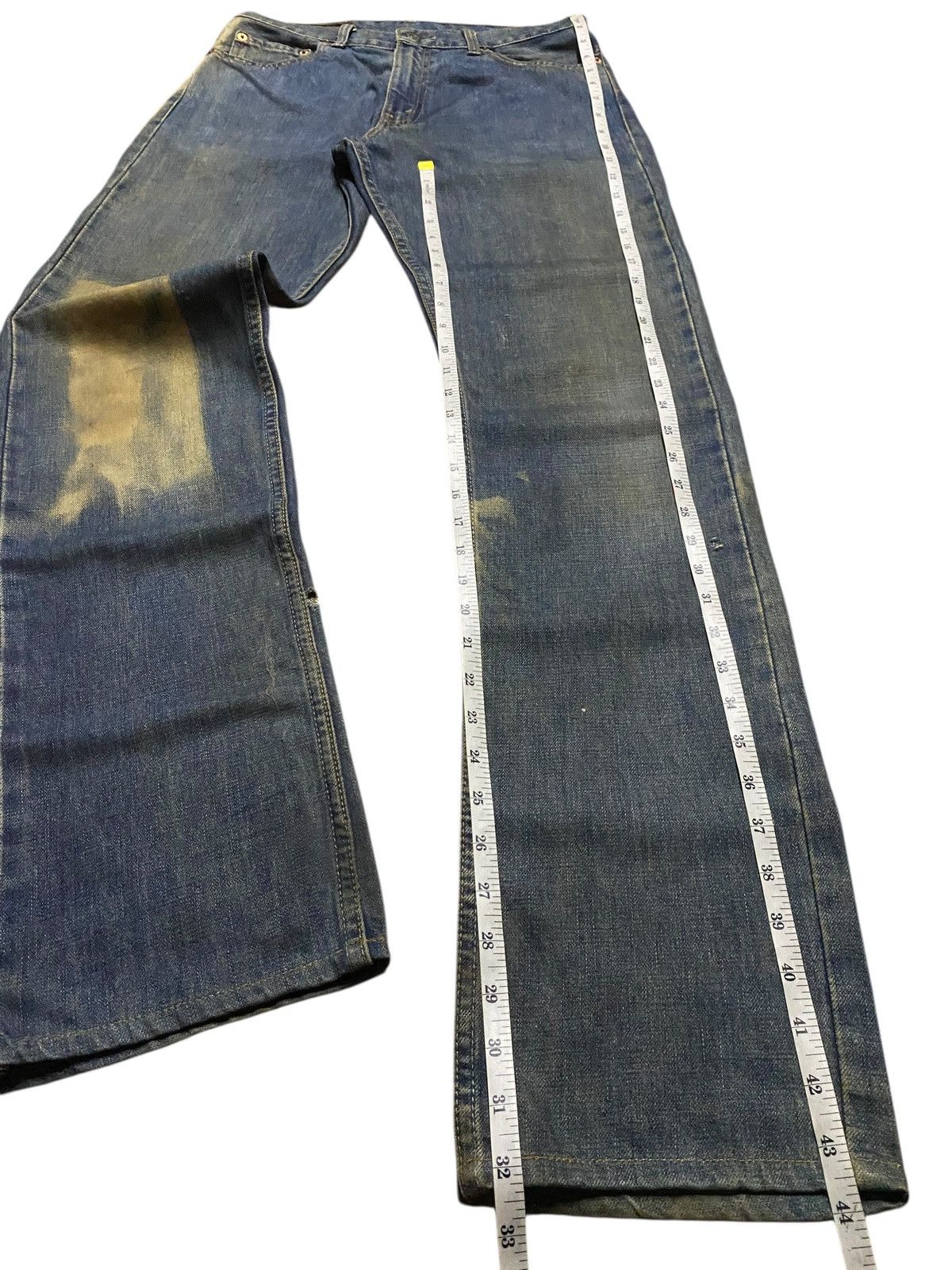 Levi's Vintage Levis 505 Mud Wash Distressed Loose Jeans Size US 30 / EU 46 - 15 Thumbnail