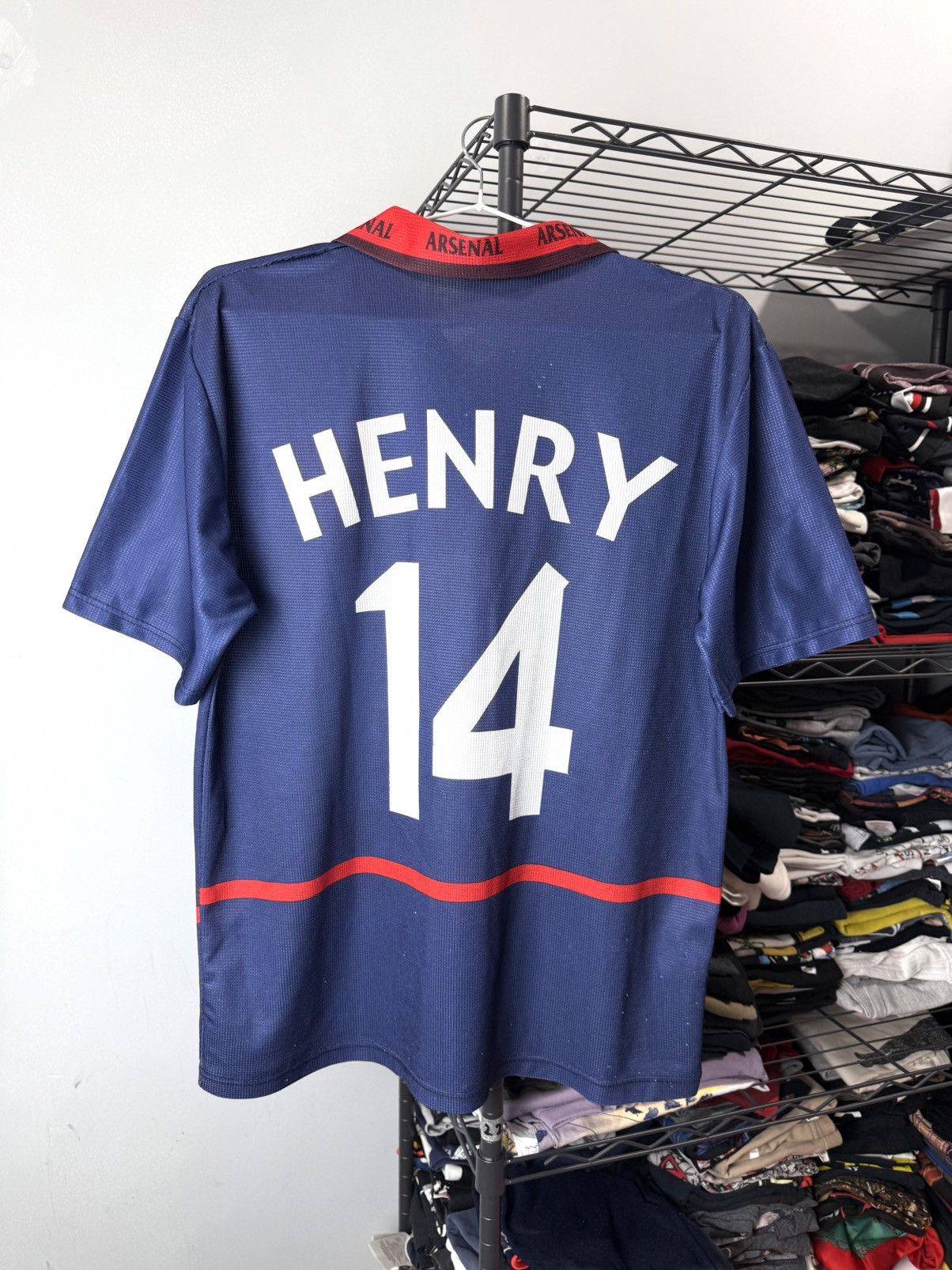 Vintage 1990’s Vintage Arsenal Henry 14 Soccer Jersey T Shirt Size US S / EU 44-46 / 1 - 2 Thumbnail