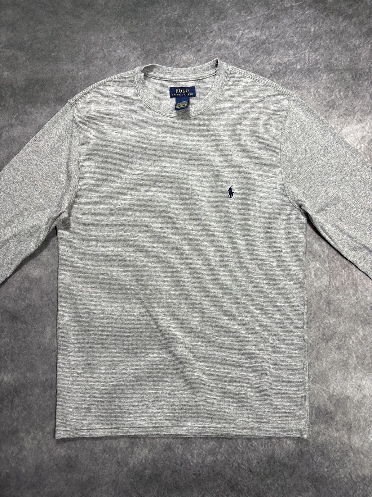 Polo Ralph Lauren Polo Ralph Lauren Thermal Longsleeve Shirt Base Layer Waffle Size US L / EU 52-54 / 3 - 3 Thumbnail