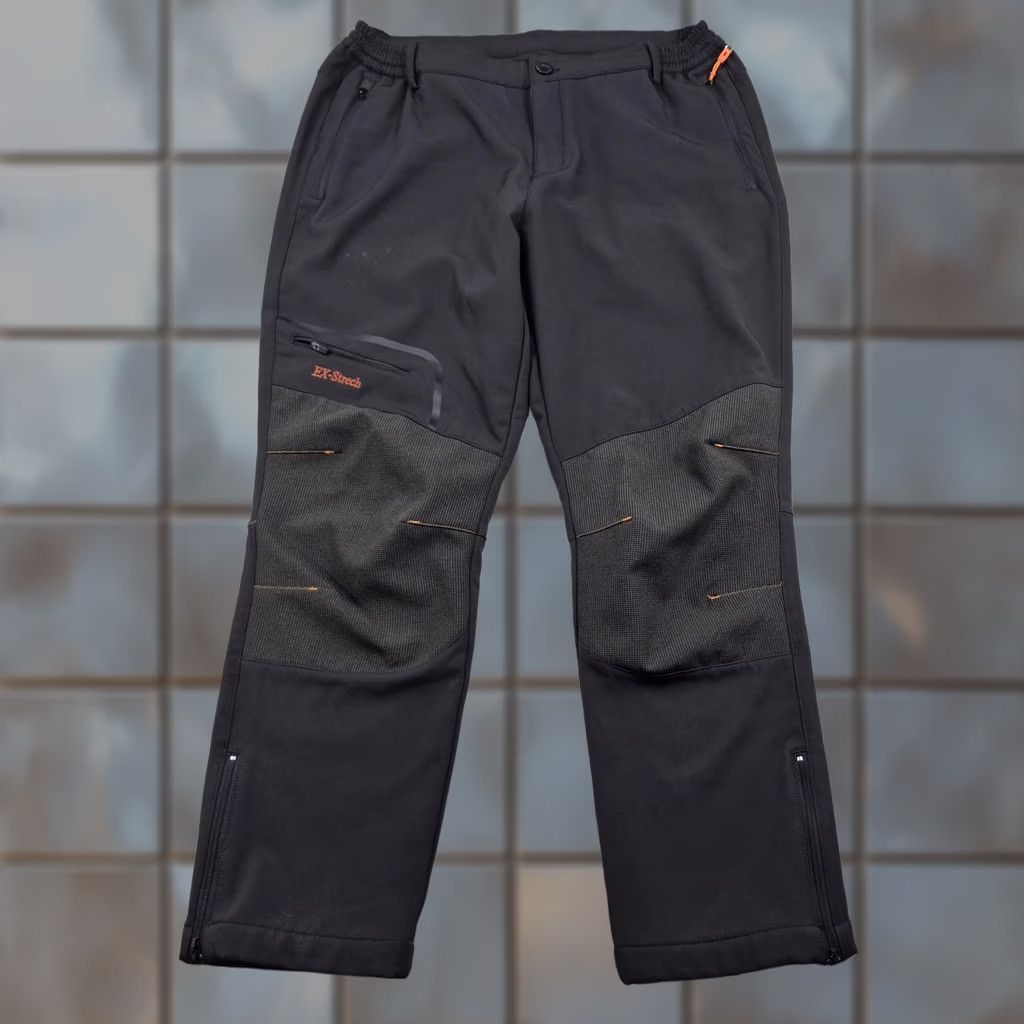 Vintage Postropaky Snow Pants Womens 14-Short Black Fleece Lined Insulated Hiking Ski Pockets Ankle Zip Front Flat Rise 8.5-10.5in Regular Inseam 29in Size 36" / US 14 / IT 50 - 1 Thumbnail