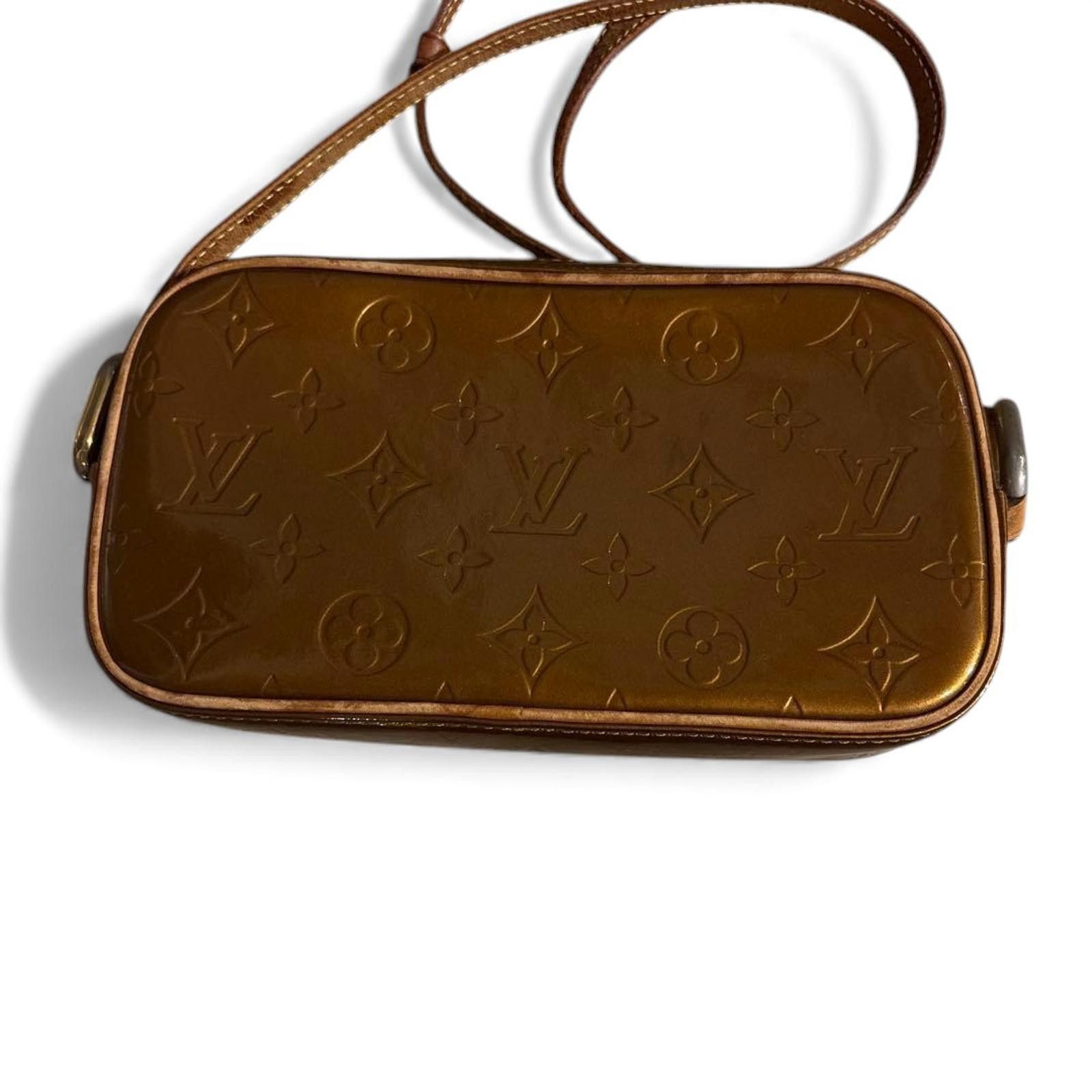 Louis Vuitton Louis Vuitton - Vernis Leather Crossbody Bag Brown Size ONE SIZE - 4 Thumbnail