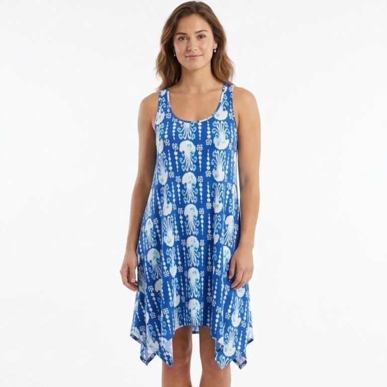 Lilly Pulitzer Lilly Pulitzer Melle Swing Tank Dress Blue Tank Dress Size M Size M / US 6-8 / IT 42-44 - 1 Thumbnail