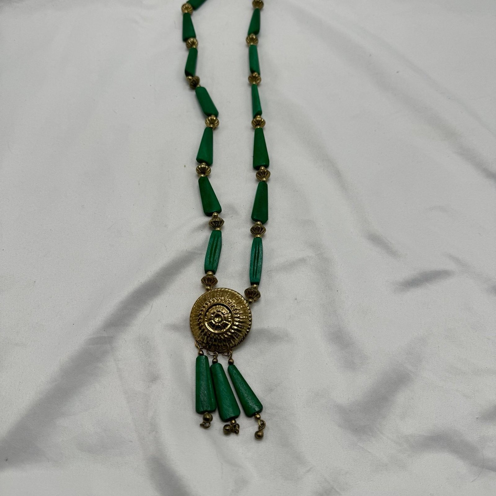 NBDN Nobrandedon VTG wood bead boho necklace Size ONE SIZE - 2 Thumbnail