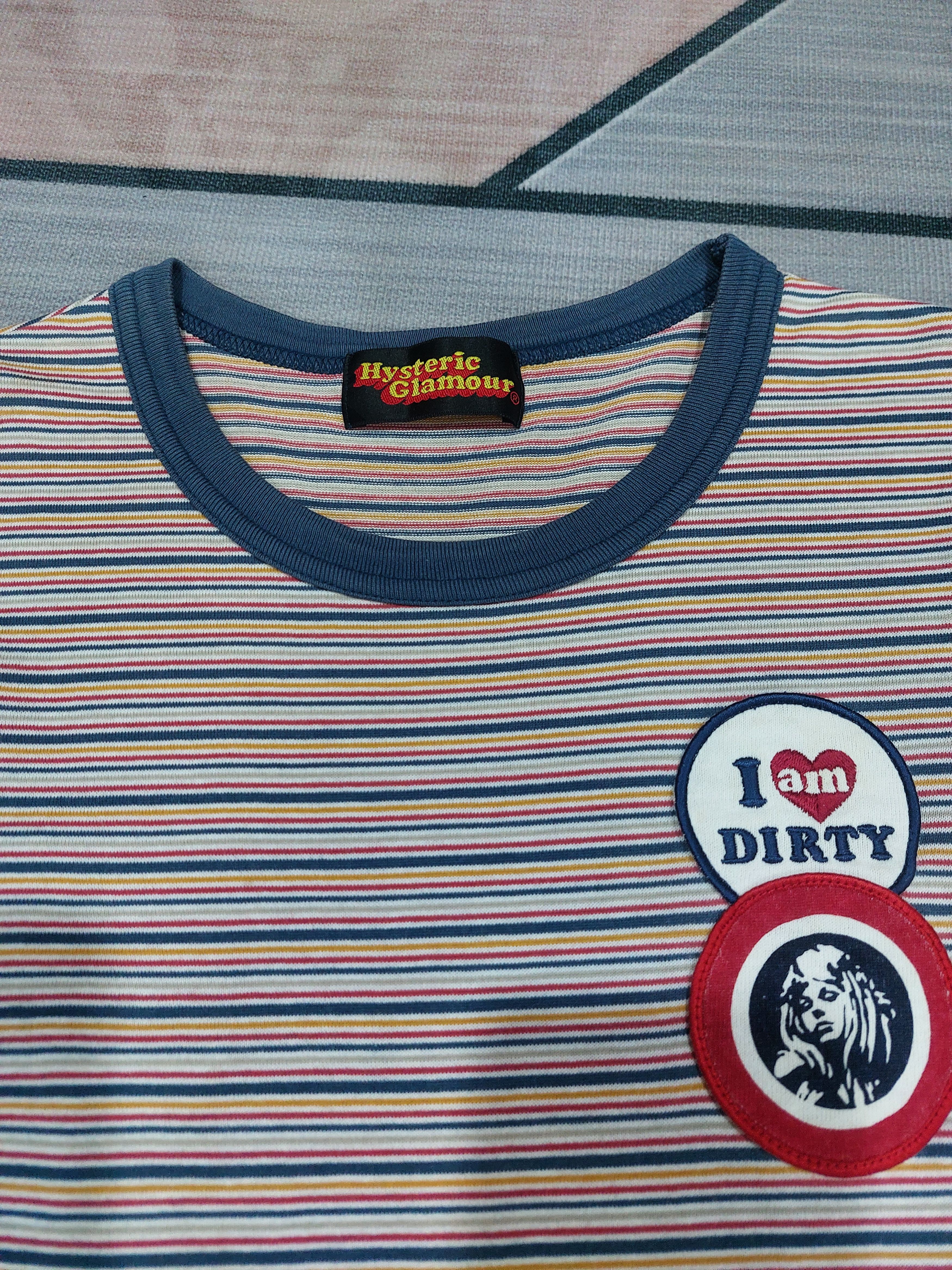 Hysteric Glamour × If Six Was Nine × Japanese Brand HYSTERIC GLAMOUR "I AM DIRTY" STRIPE T Size S / US 4 / IT 40 - 5 Thumbnail
