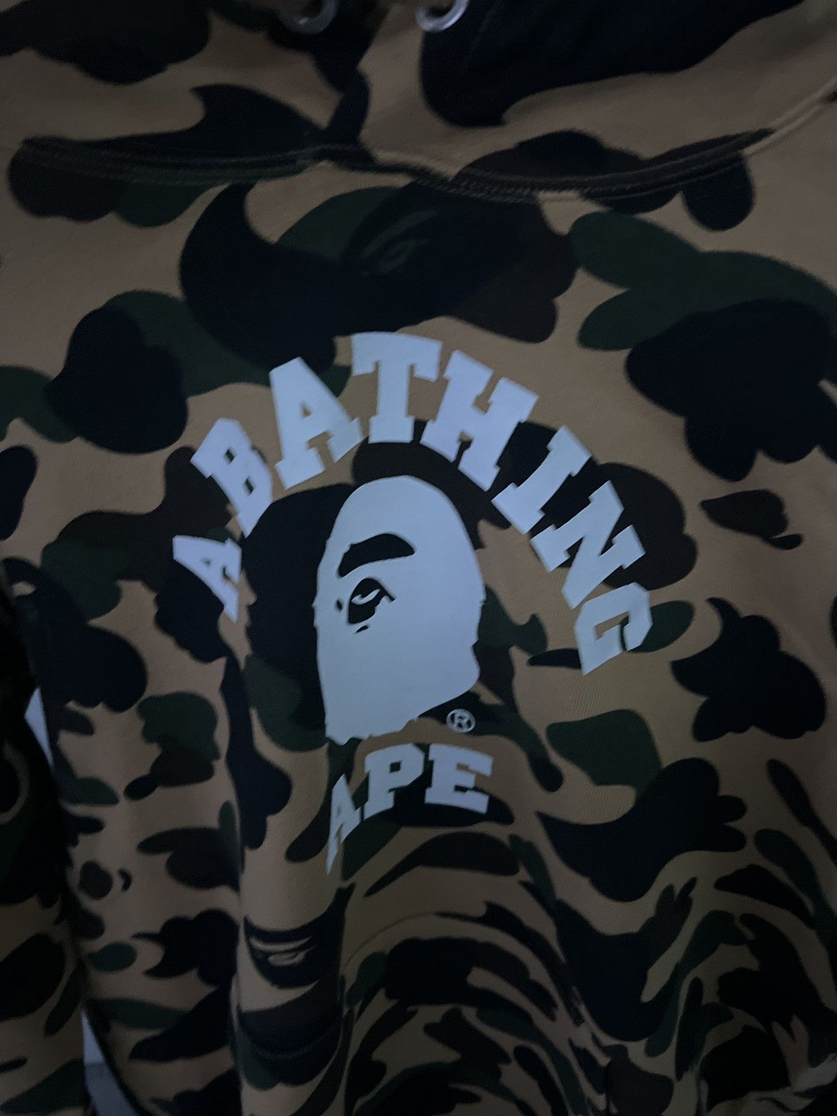 Bape Bape 1st camo pullover hoodie yellow Size US XL / EU 56 / 4 - 3 Thumbnail