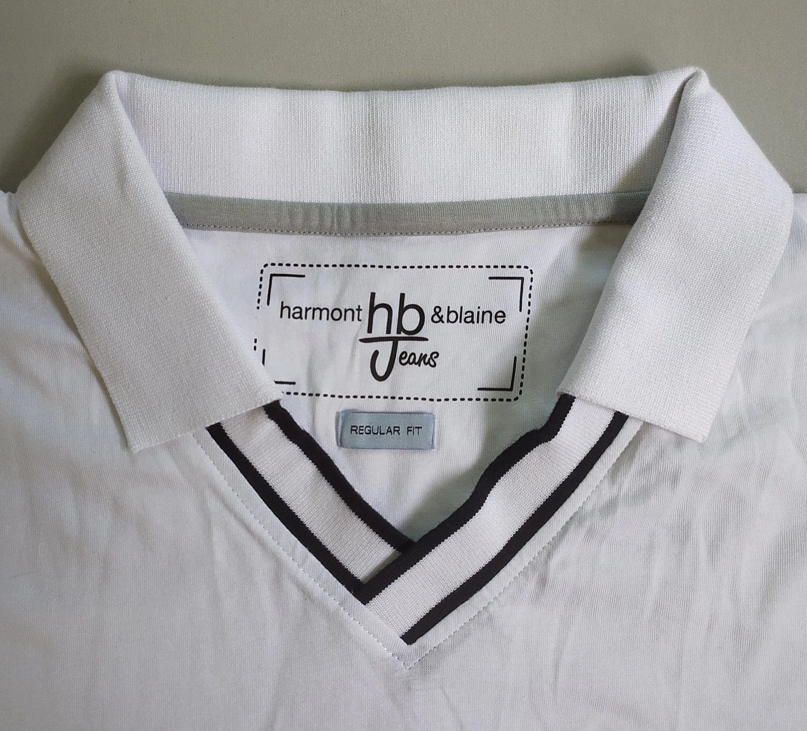Harmont & Blaine Harmont & Blaine Jeans (HBJ) Shortsleeves Polo Shirt ASM1983 Size US XXL / EU 58 / 5 - 3 Thumbnail
