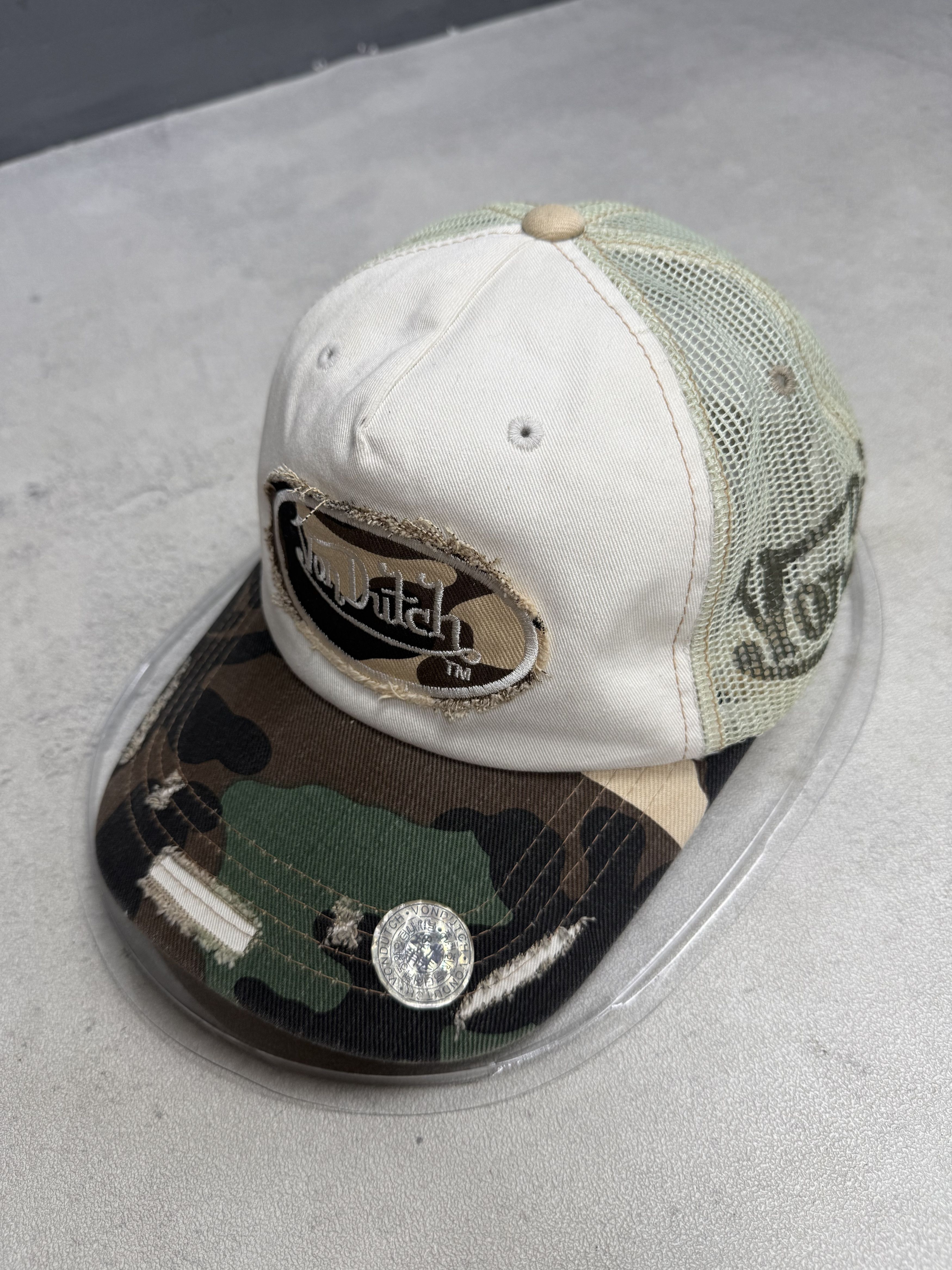 Von Dutch Von Dutch Trucker Hat Cap Camo Distressed Size ONE SIZE - 1 Thumbnail