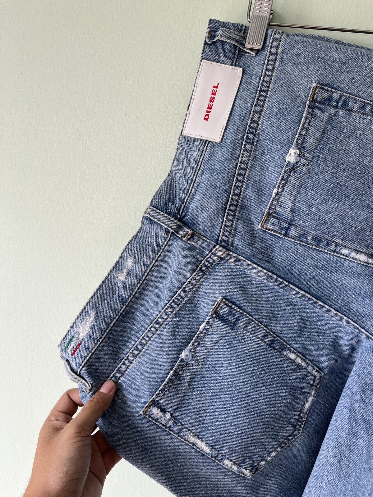 Designer × Diesel Diesel industry Distressed Jeans Size 31" - 17 Thumbnail