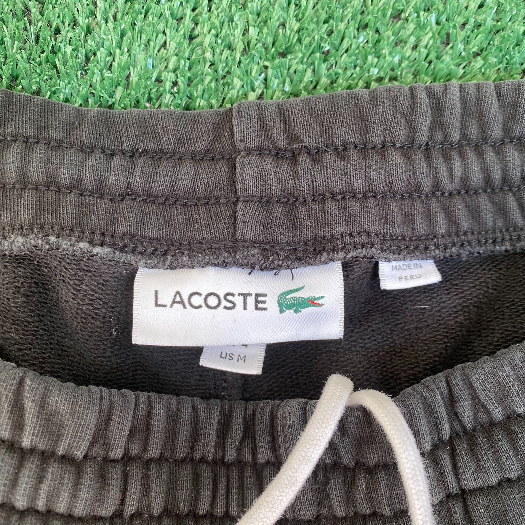 Lacoste Vintage Y2K Lacoste Sport Sweat Shorts Fleece Gym Logo Black Size US 30 / EU 46 - 3 Thumbnail