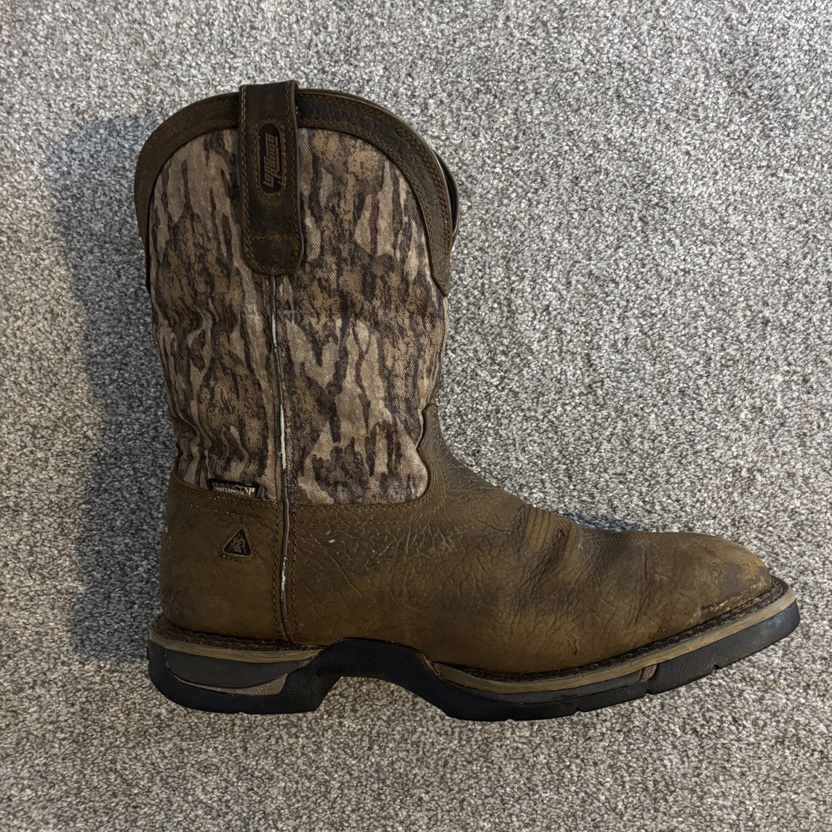 Mossy Oaks Rocky Mossy Oak Brown/Camo Waterproof Western Cowboys Boots Size US 11.5 / EU 44-45 - 2 Thumbnail