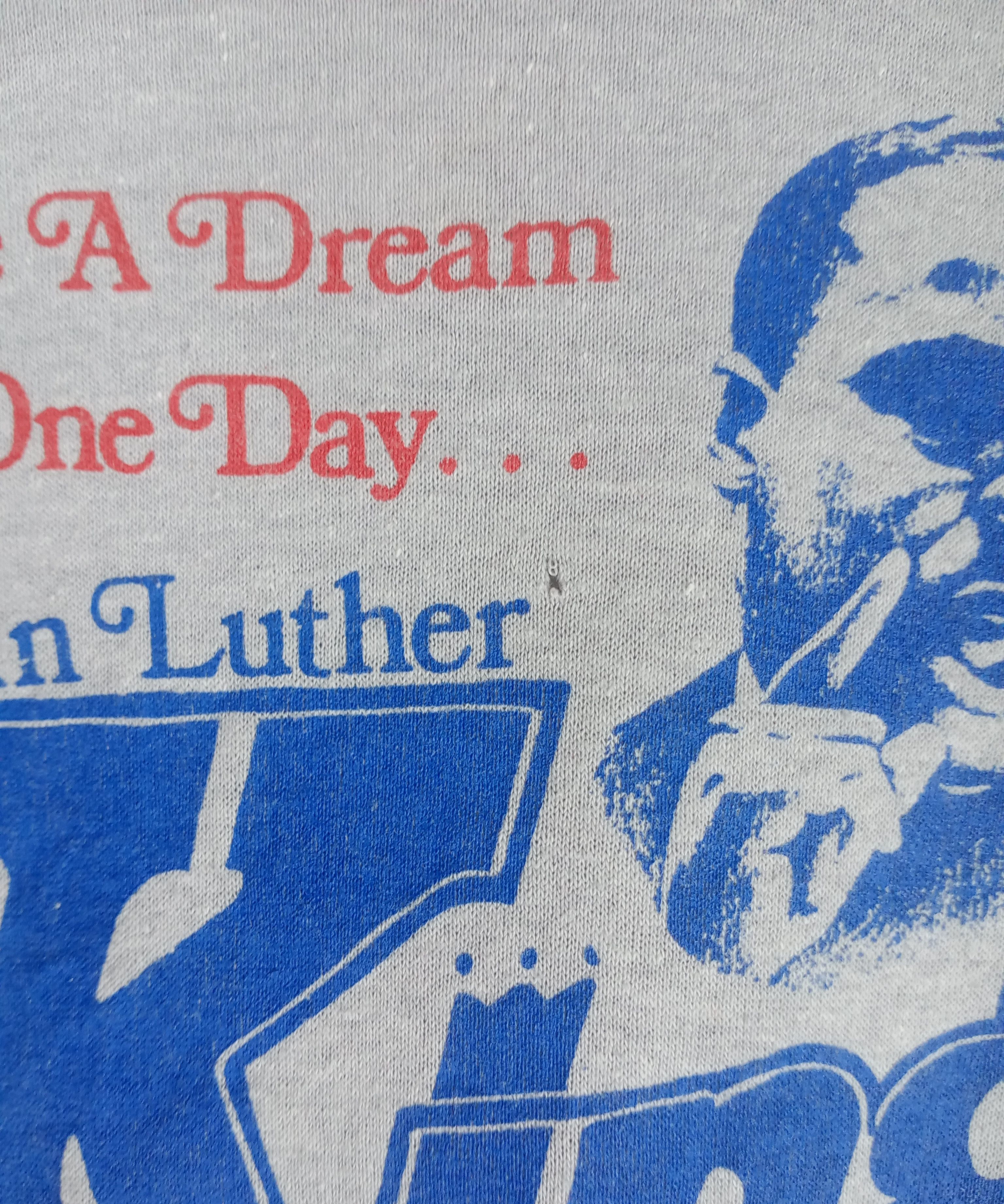 Vintage Rare Vintage 80s Martin Luther King Jr Tshirt Size US M / EU 48-50 / 2 - 5 Thumbnail