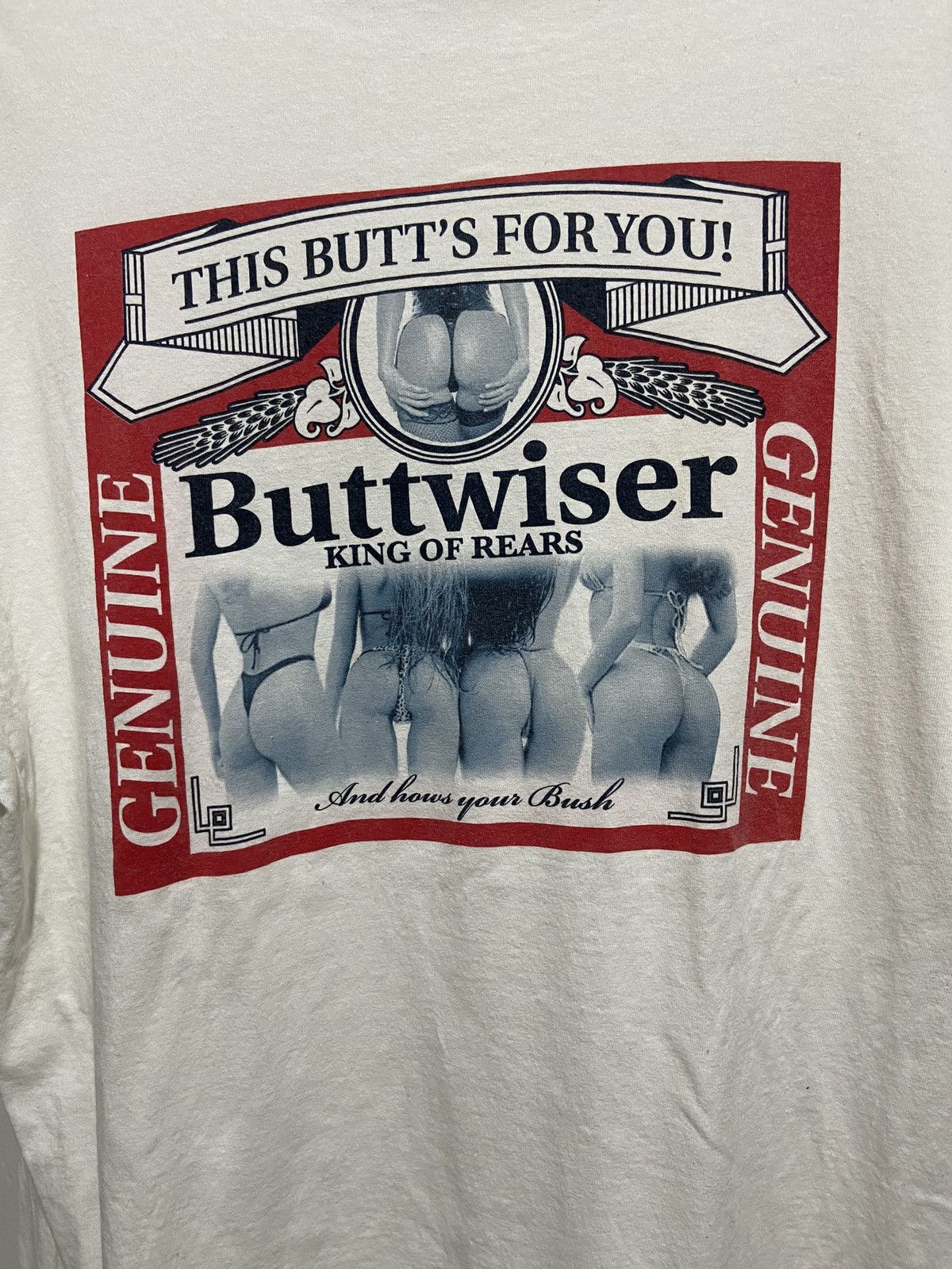 Rap Tees Vintage 90s Buttwiser THIS BUTT’S FOR YOU PORN tee BY GILDAN Size US XL / EU 56 / 4 - 2 Thumbnail