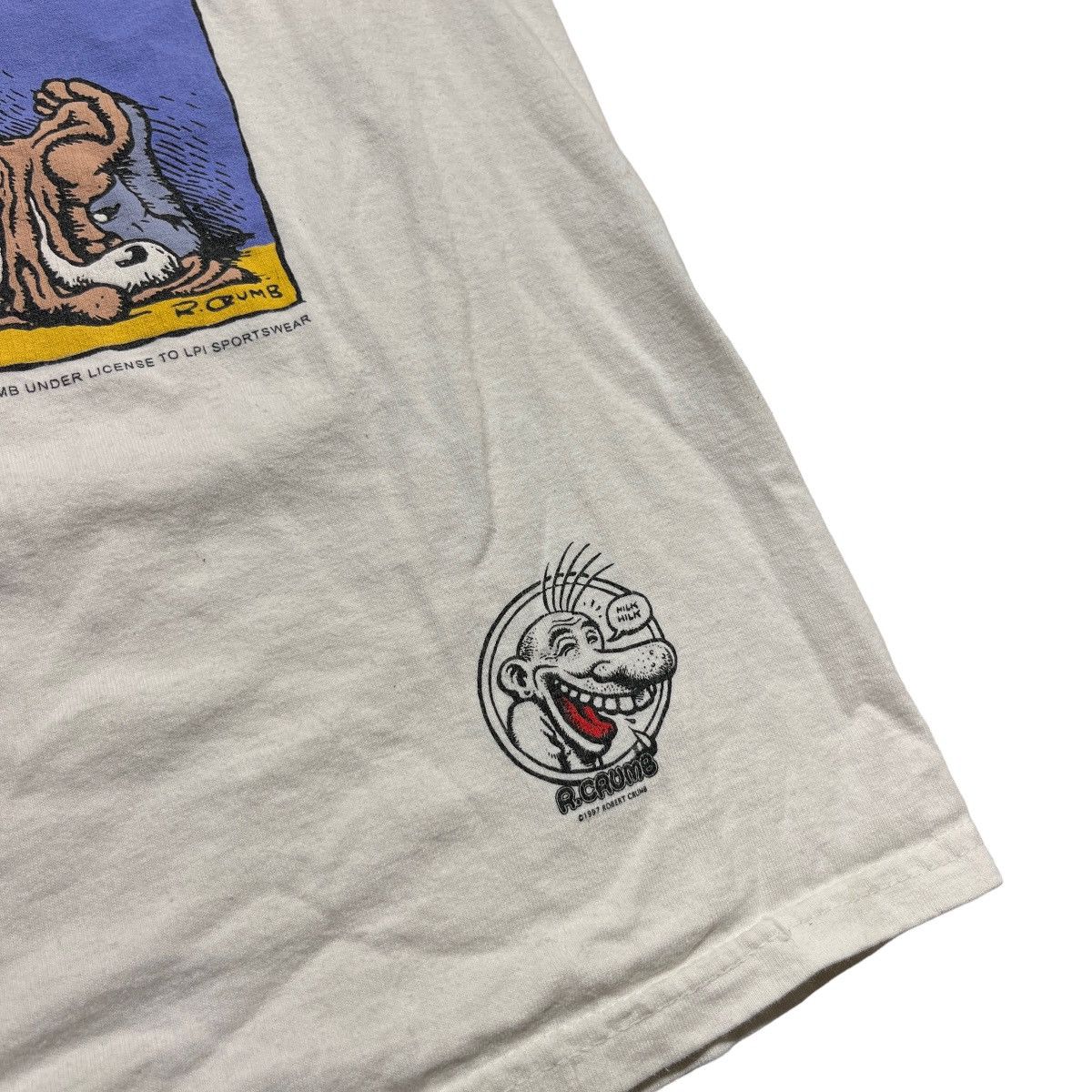 Vintage 1997 Robert Crumb Stoned Again Tee Size US L / EU 52-54 / 3 - 3 Thumbnail