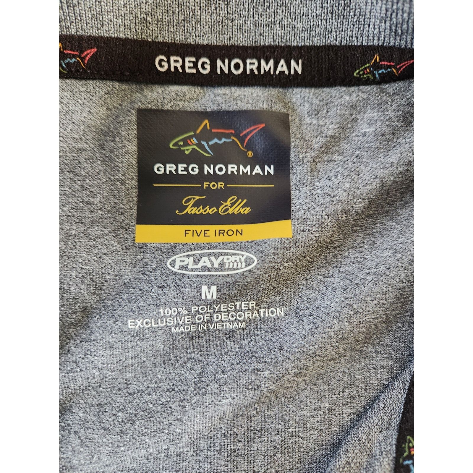 Greg Norman Greg Norman for Tasso Elba Five Iron Polo Golf Shirt M Size US M / EU 48-50 / 2 - 5 Thumbnail