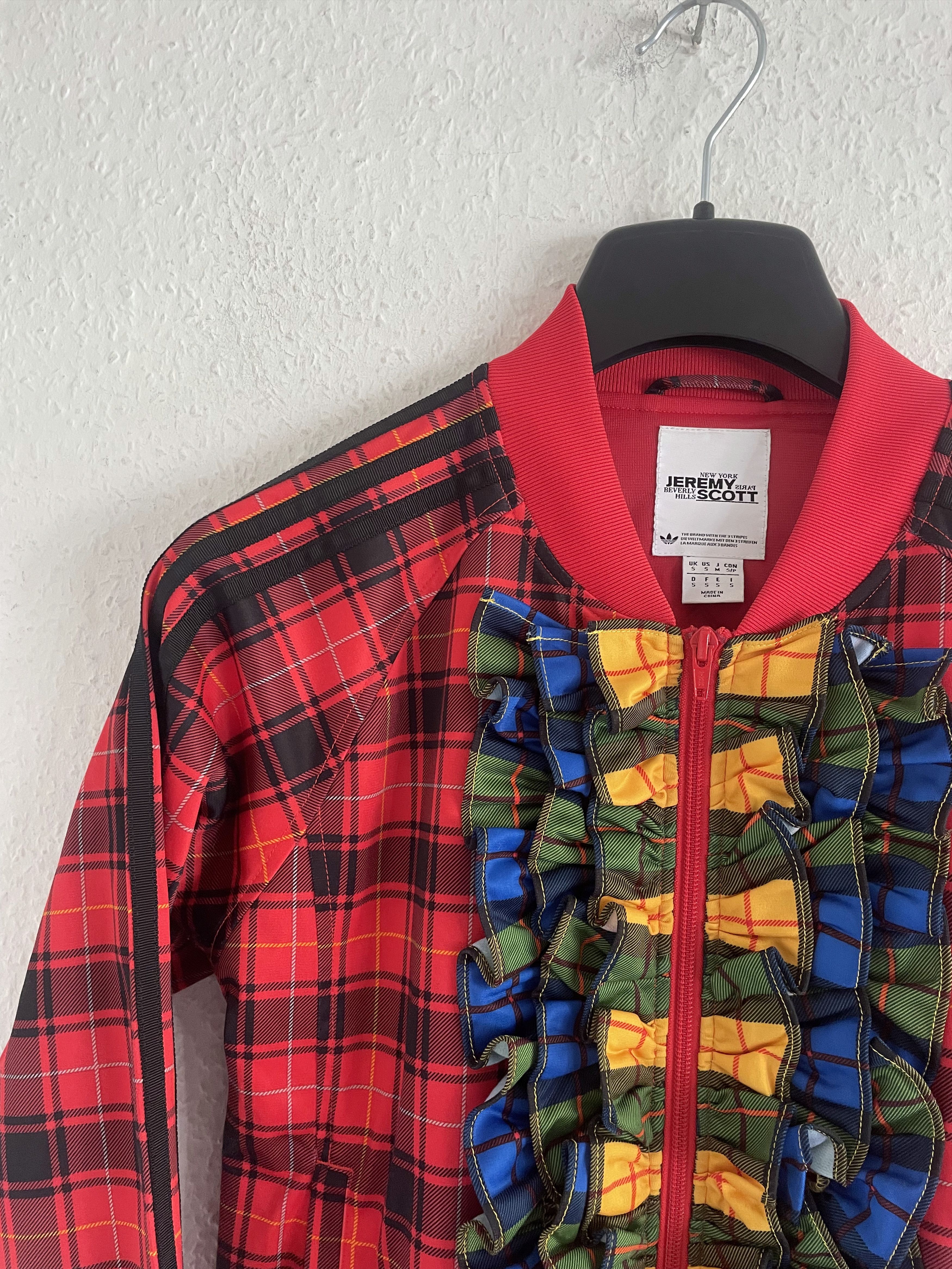 Adidas × Jeremy Scott SS13 Ruffle Plaid Track Jacket Size US S / EU 44-46 / 1 - 5 Thumbnail