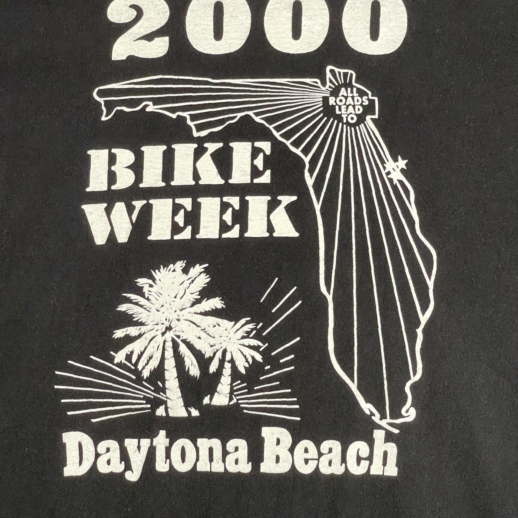 Vintage VINTAGE Daytona Beach Bike Week Shirt Mens Large Black Eagle Motorcycle 2000 Size US L / EU 52-54 / 3 - 4 Thumbnail