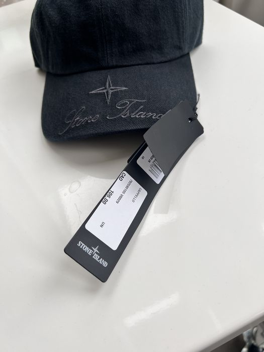 Supreme Supreme Stone Island Denim 6-Panel Black Embroidered | Grailed