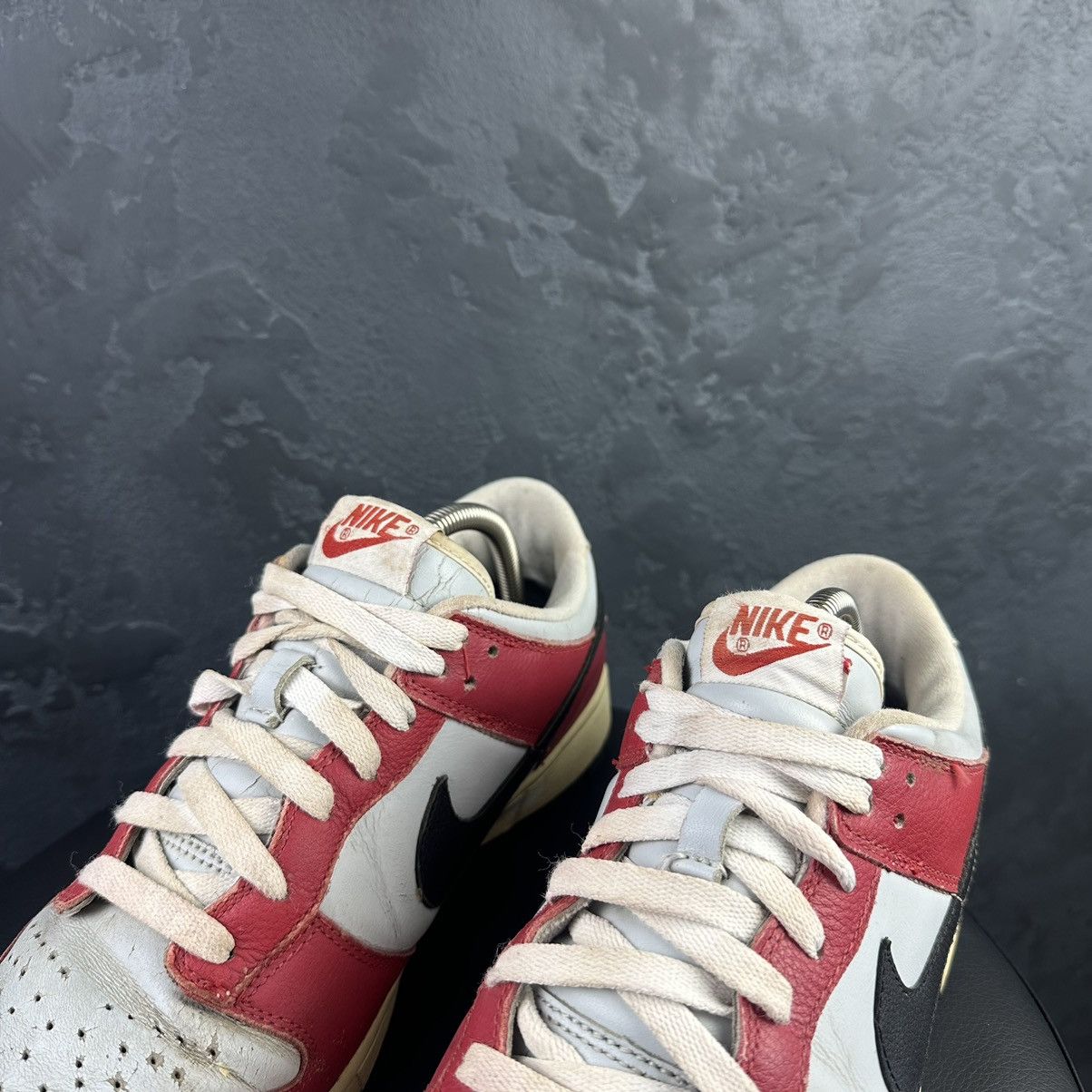 Nike × Vintage Rare! Vintage 2005 Nike Dunk Low Red Sail Black Chicago Size US 10 / EU 43 - 3 Thumbnail
