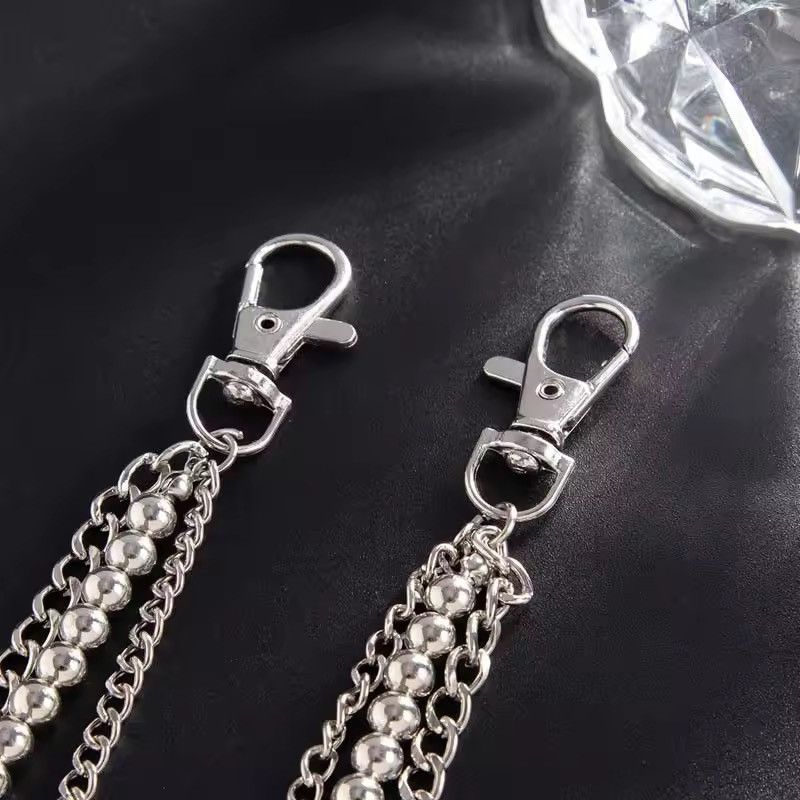 Other Silver Color Multilayer Pant Chain Size ONE SIZE - 5 Thumbnail