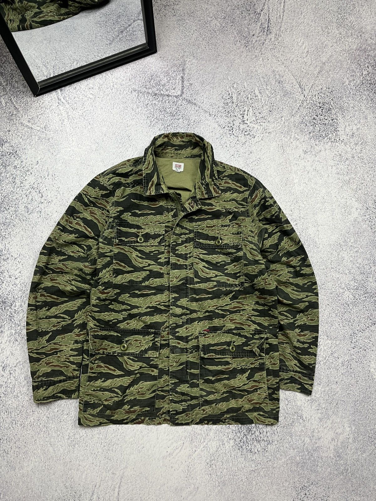 Obey Obey Green All Over Print Camo Field Coach Jacket Size US M / EU 48-50 / 2 - 1 Thumbnail