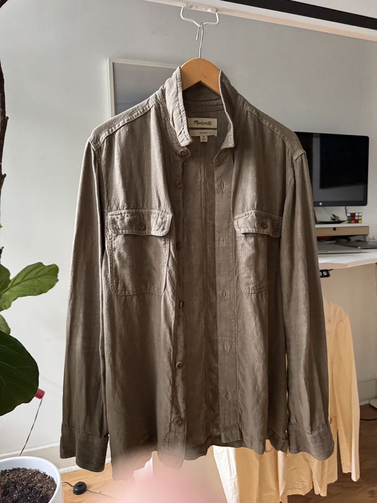 Madewell Madewell Heavy Linen Shirt Jacket Size US M / EU 48-50 / 2 - 3 Thumbnail