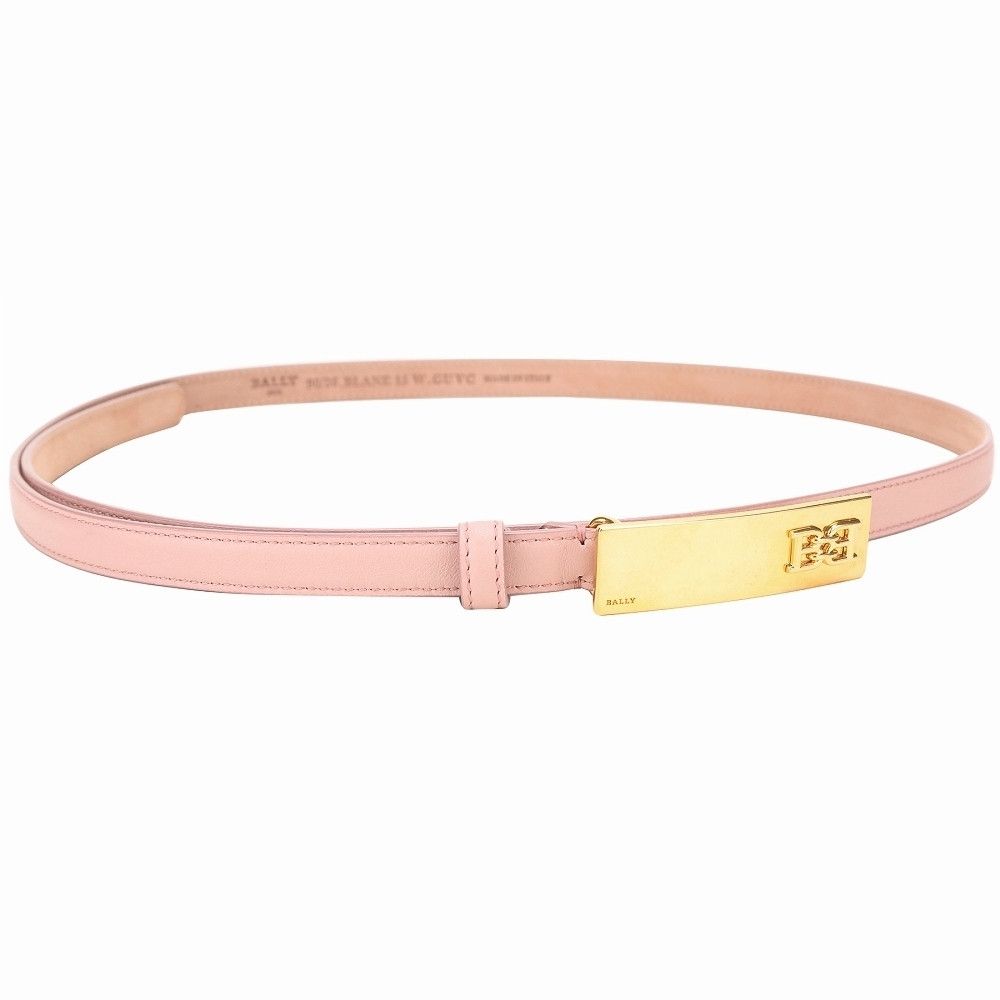 Bally o1y0725 Size : 85 = 34 / Thin Belt in Blush Size ONE SIZE - 3 Thumbnail