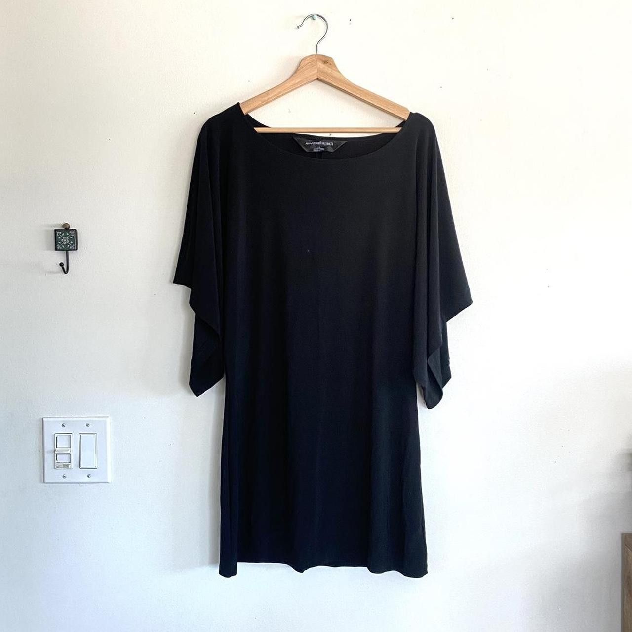 Norma Kamali NORMA KAMALI BLACK MINI DRESS WOMENS SIZE LARGE Size L / US 10 / IT 46 - 2 Thumbnail