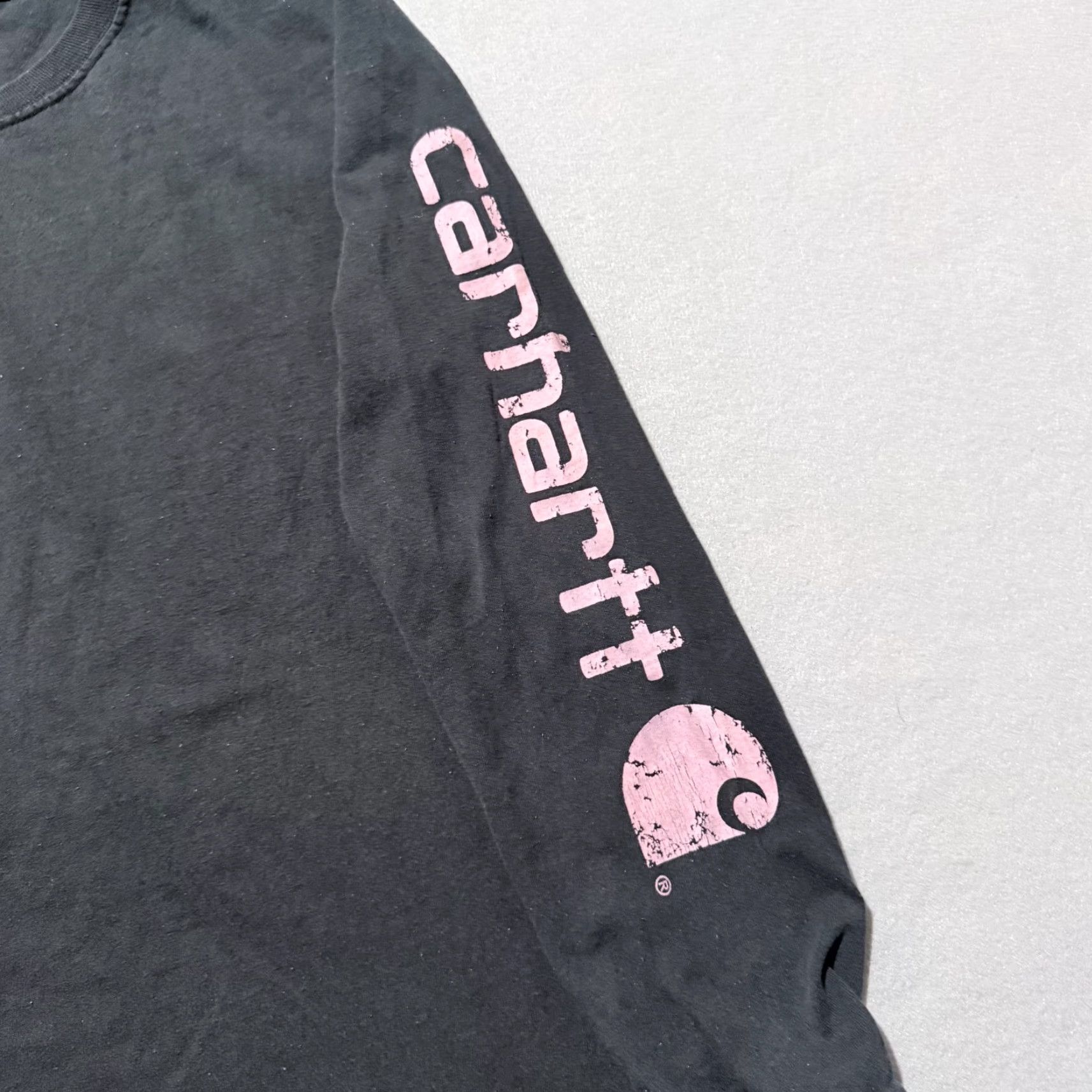 Carhartt Carhartt Women T-Shirt Long Sleeve Black Crew Neck XL Pink Print Dearborn Loose - 16-18, X L Size XL / US 12-14 / IT 48-50 - 3 Thumbnail