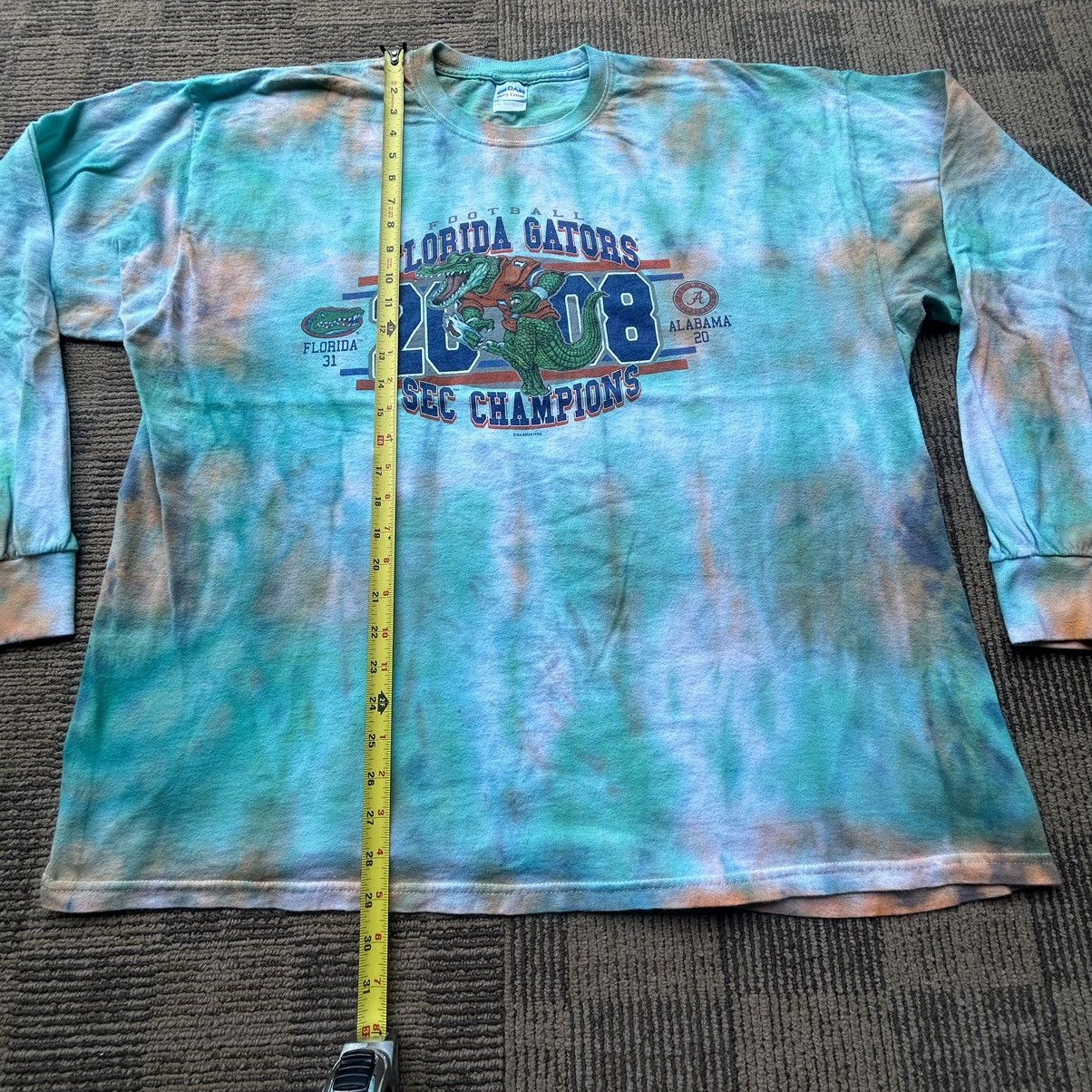 NCAA Vtg Florida Gators SEC Champs Tie-Dye Longsleeve Size US XXL / EU 58 / 5 - 5 Thumbnail