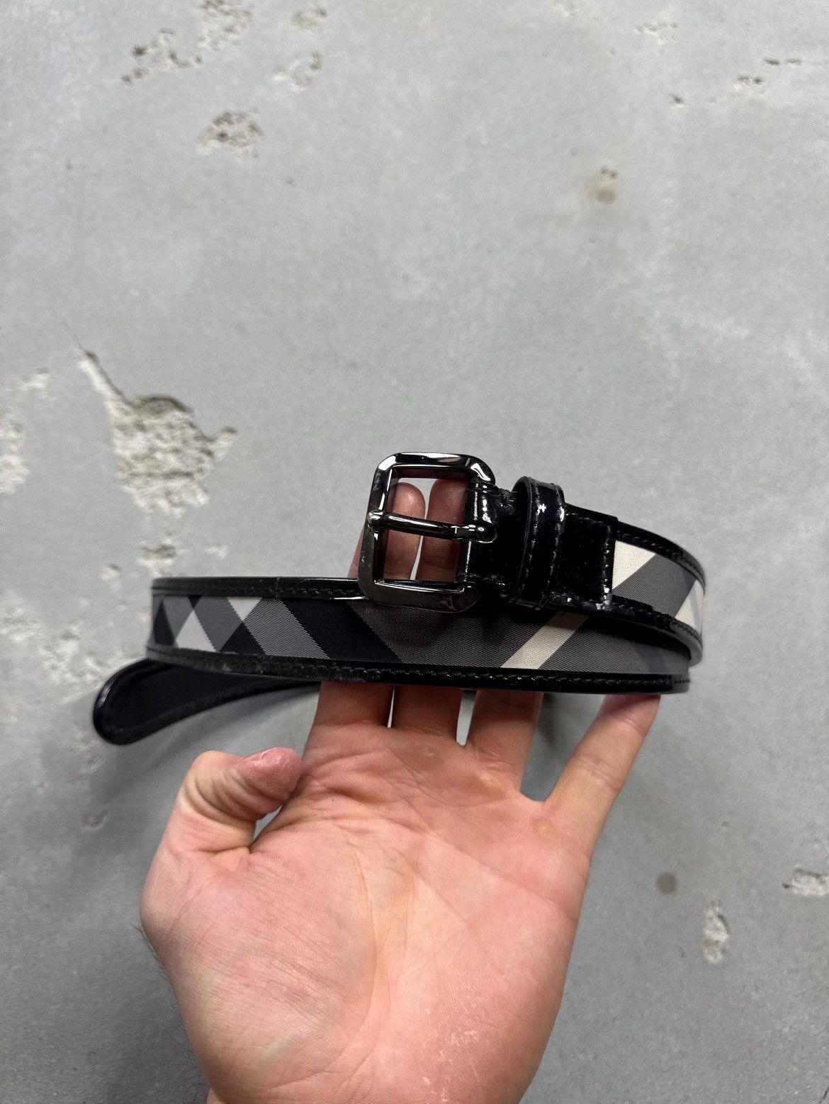 Burberry Burberry belt Nova check black print Size 38 - 2 Thumbnail