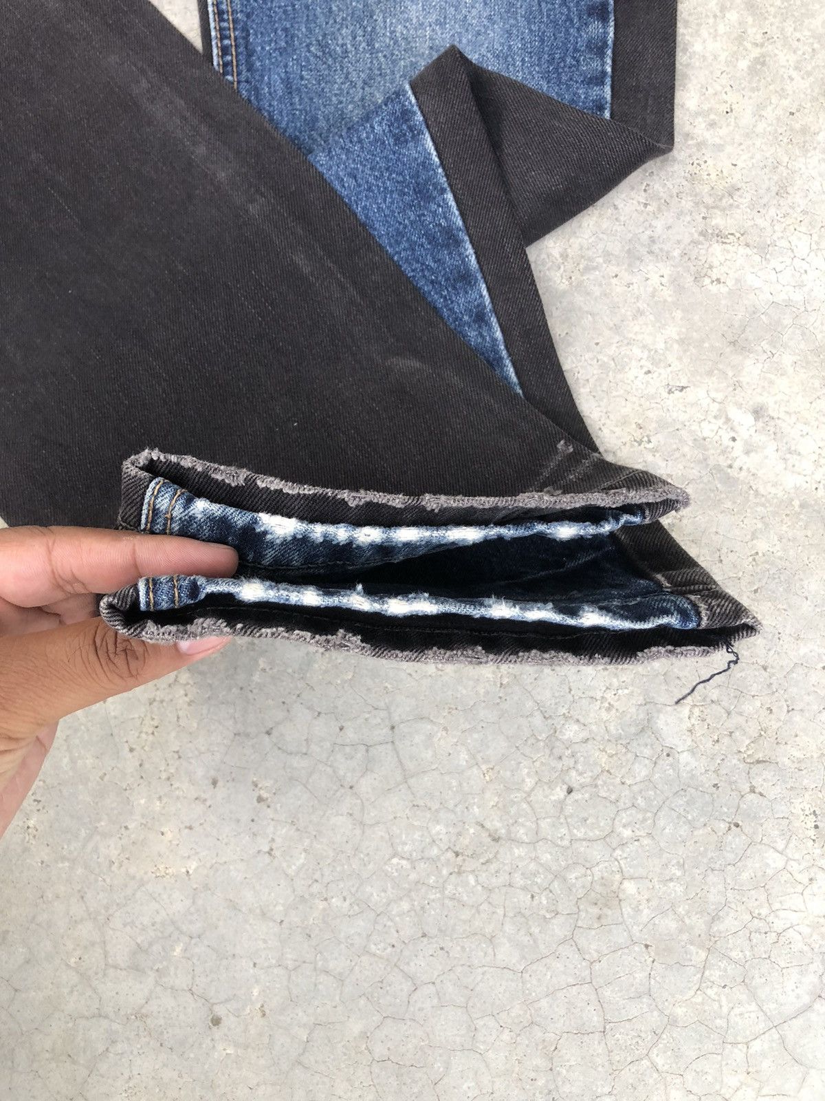 N.Hoolywood N. Hoolywood Double Sided Two Tone Denim Distressed Size US 32 / EU 48 - 17 Thumbnail