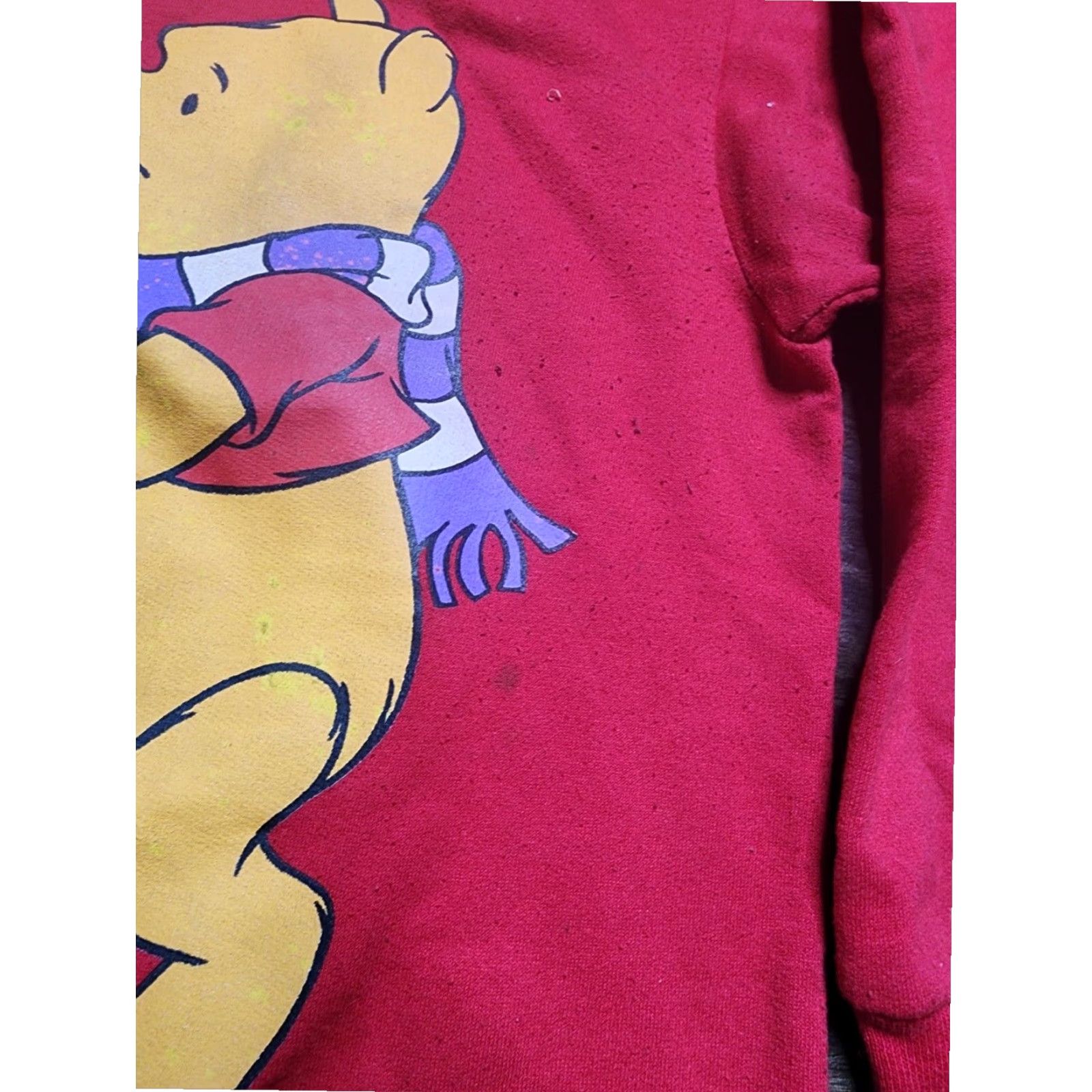 Vintage VINTAGE 90s Winnie The Pooh & Piglet Christmas Sweatshirt Red XL Size XL / US 12-14 / IT 48-50 - 3 Thumbnail