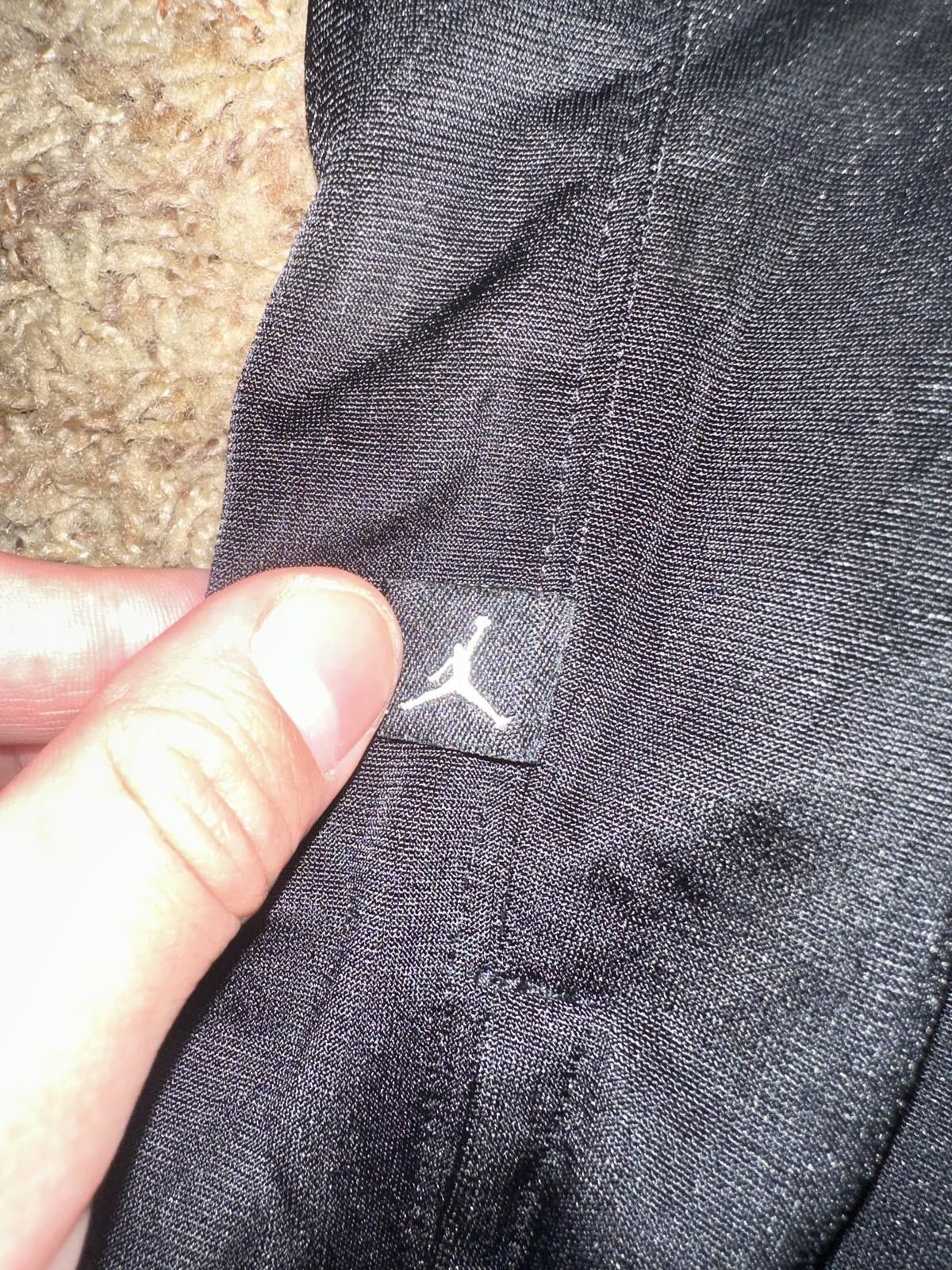 Designer VINTAGE Jordan Polyester Black/White Warm Up Track Pants Sample 2008 Size US 34 / EU 50 - 5 Thumbnail