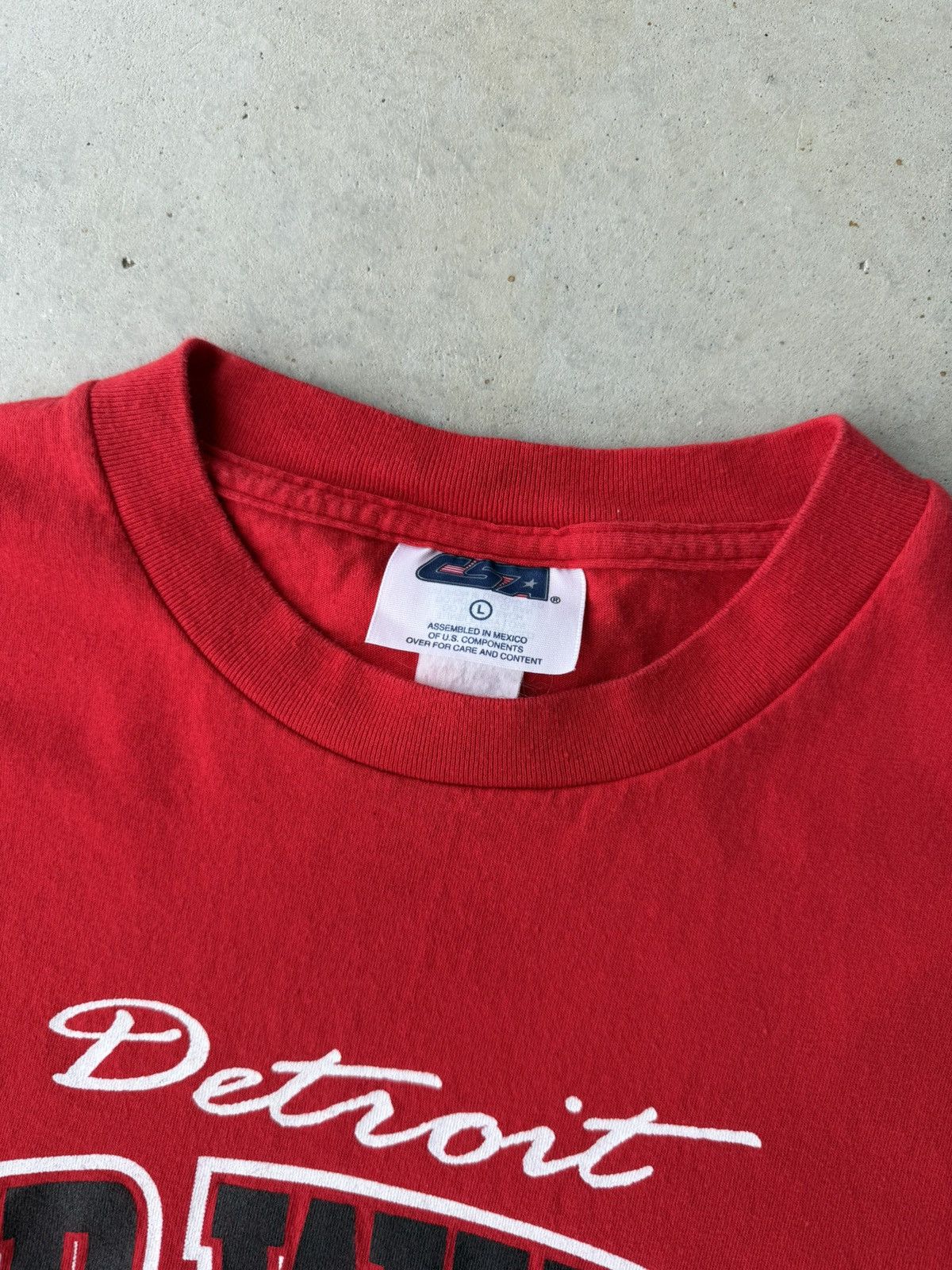 Vintage Vintage 90s Detroit Red Wings NHL T-Shirt Size US L / EU 52-54 / 3 - 4 Thumbnail