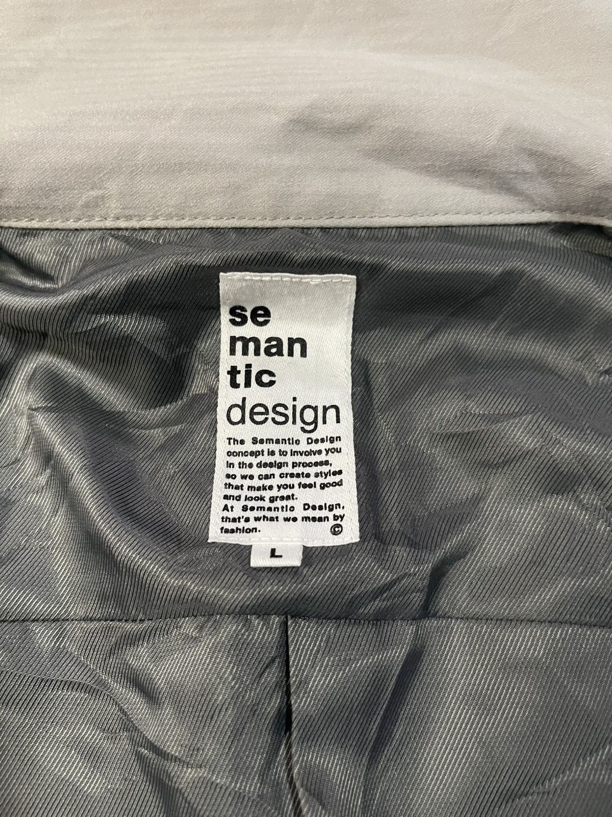 semanticdesign Y2K Semantic Design Japan Womens Long Coat Size L / US 10 / IT 46 - 7 Thumbnail