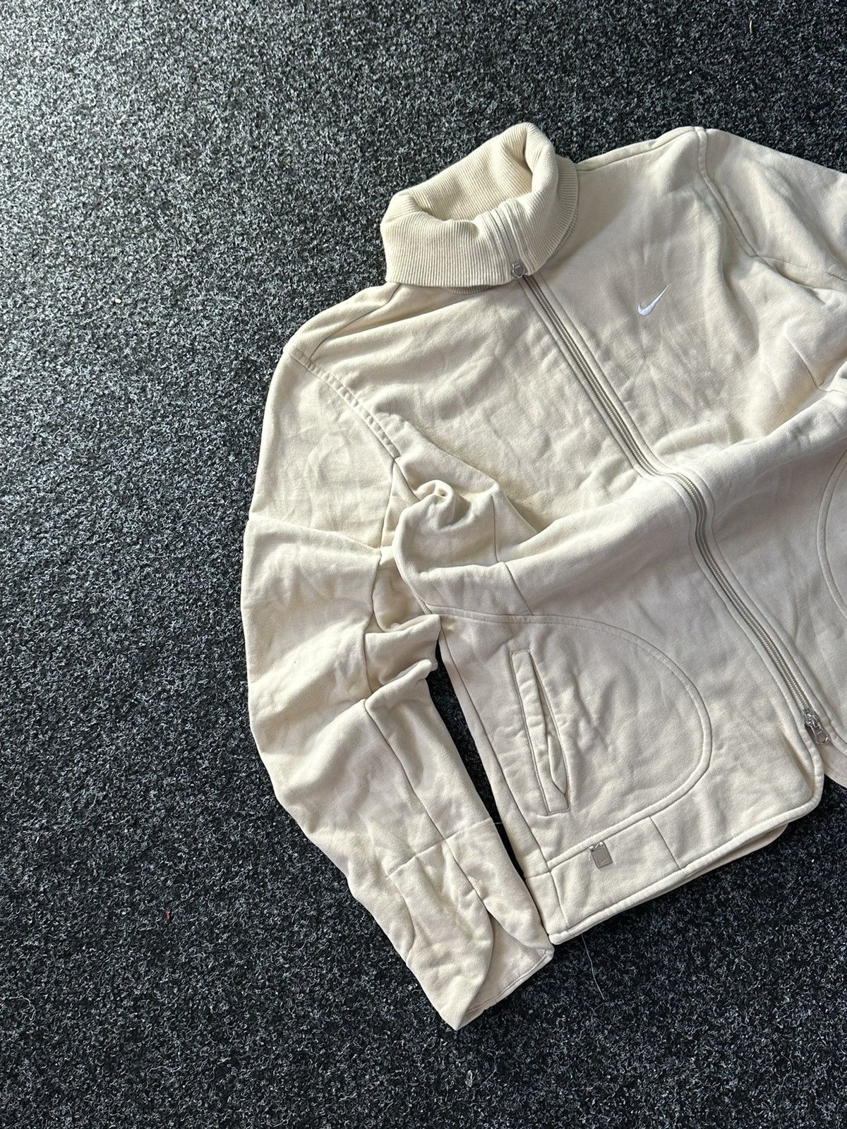 Nike × Vintage 🚨Nike Y2K beige Zip Up Hoodie Rare Vintage Skategang unisex Size US M / EU 48-50 / 2 - 2 Thumbnail
