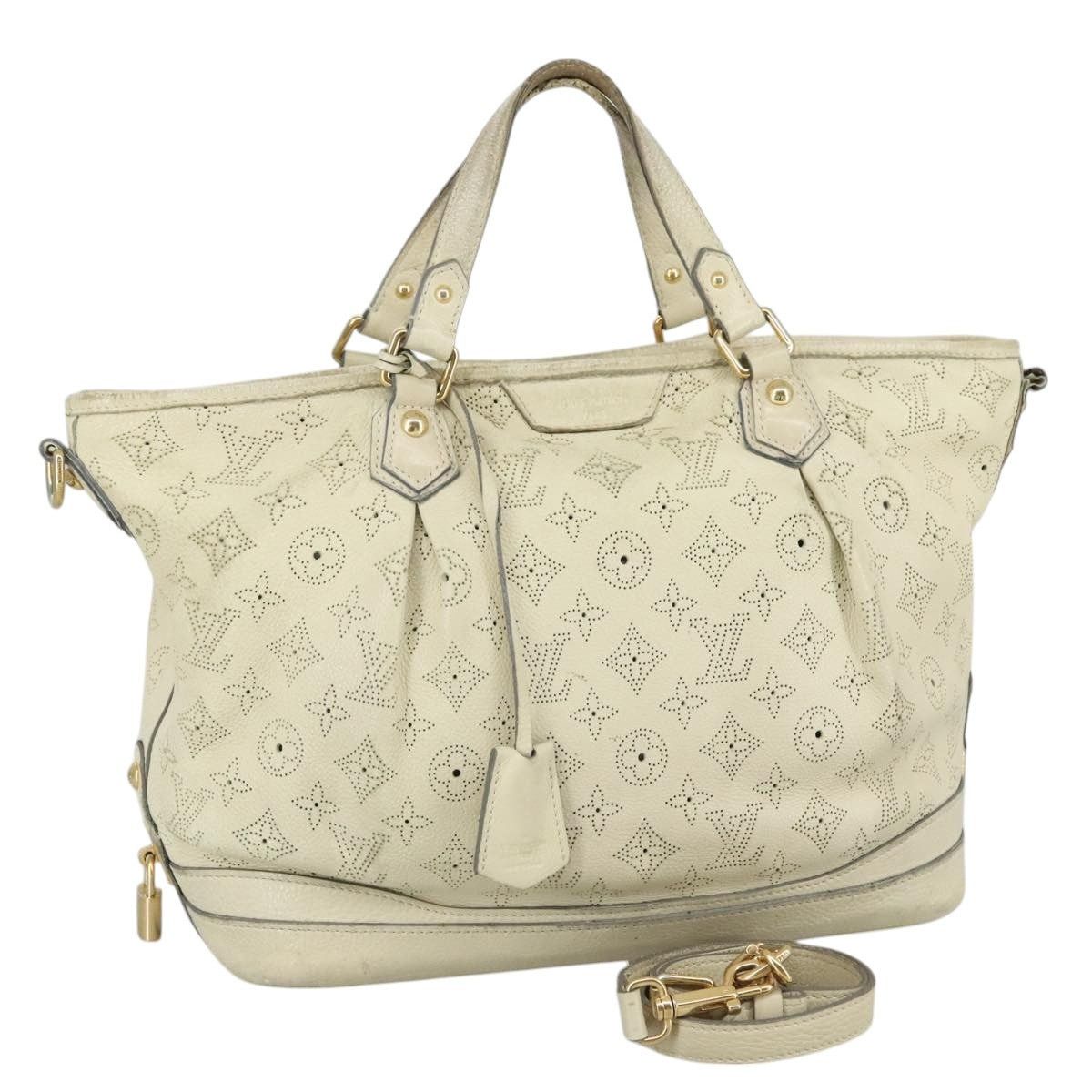 Louis Vuitton Monogram Mahina Stella Pm Shoulder Bag Beige, Women's