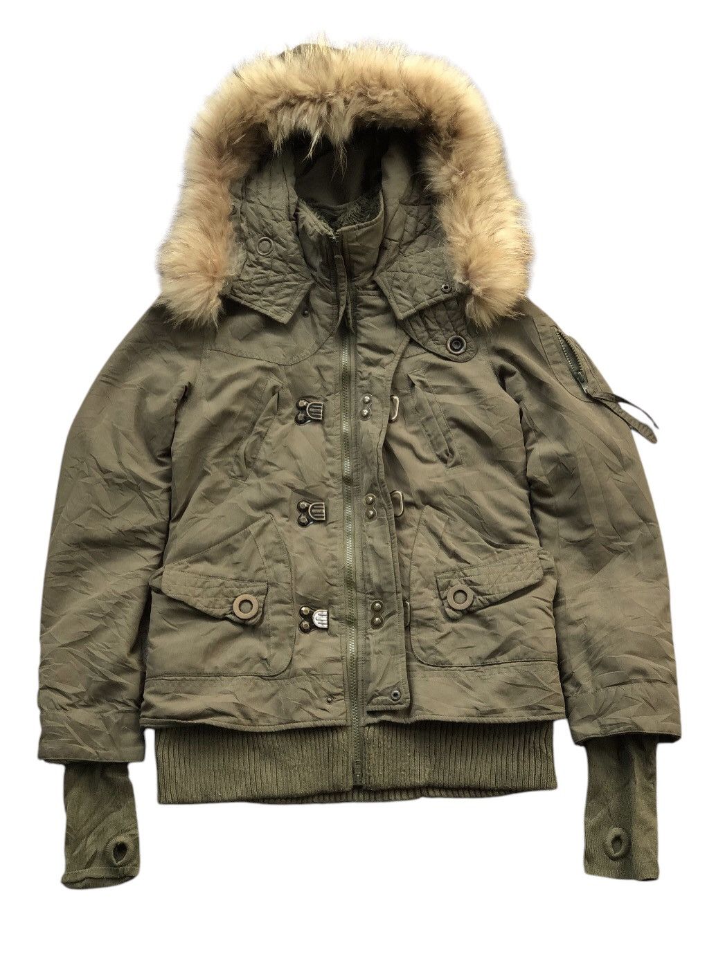 If Six Was Nine × Japanese Brand SLY Gimmick Fur Parka Cargo Jacket Ifsixwasnine Style Size US S / EU 44-46 / 1 - 2 Thumbnail