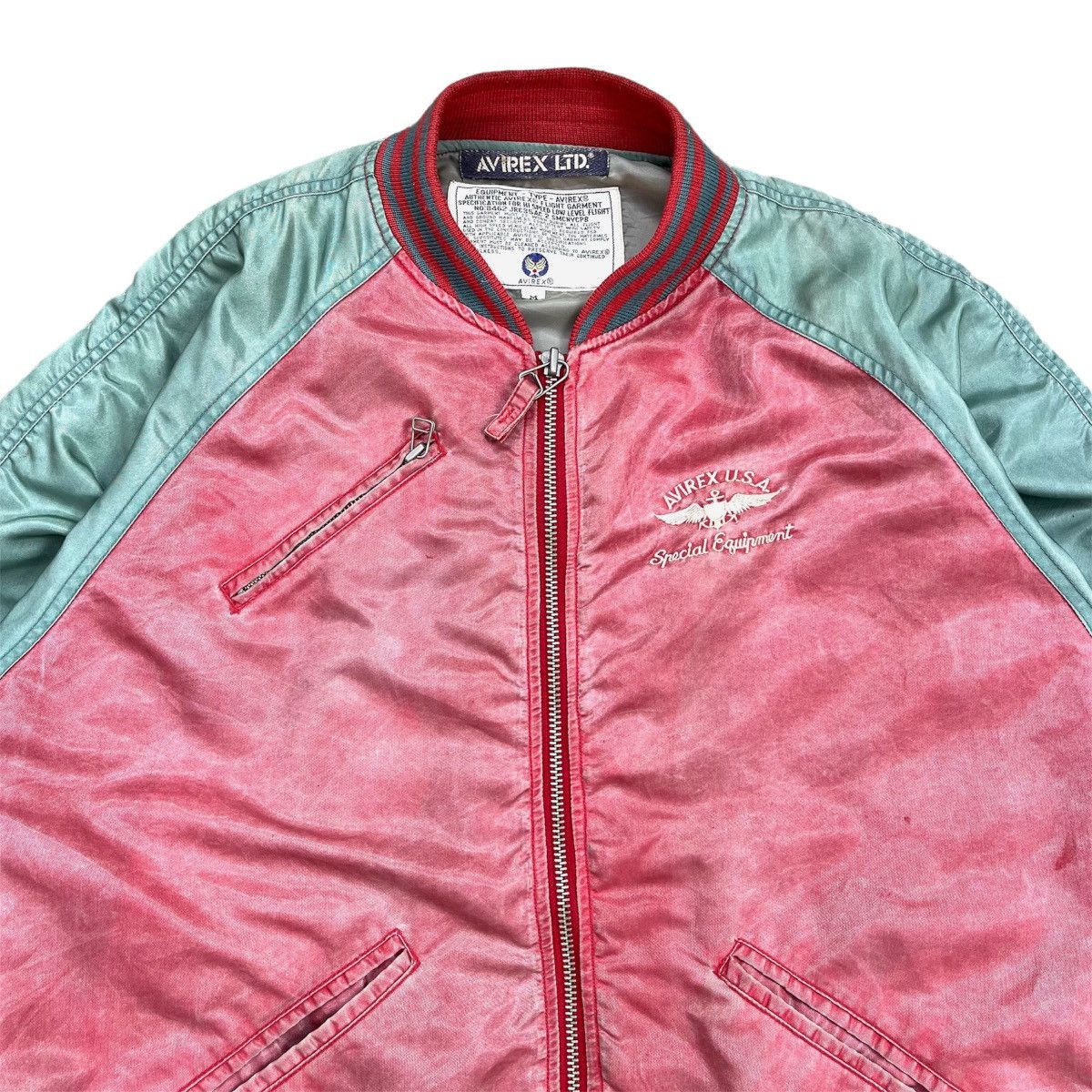 Vintage Avirex USA Big Logo Ma1 Bomber Flight Jacket