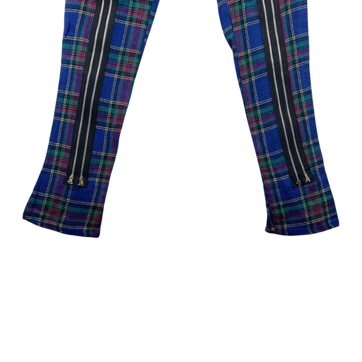 Seditionaries × Vintage Vintage TIGER OF LONDON blue tartan plaid zip bondage pants Size US 29 - 10 Thumbnail