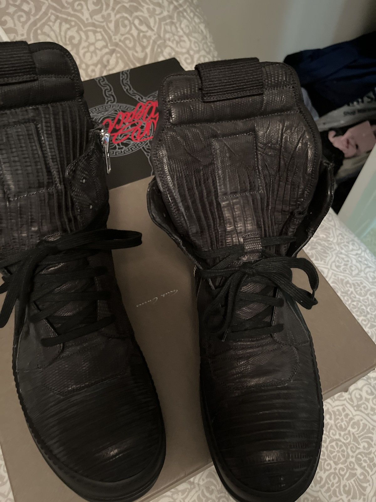 Rick Owens Rick Owens Geo basket 44 iguana skin Size US 11 / EU 44 - 1 Thumbnail