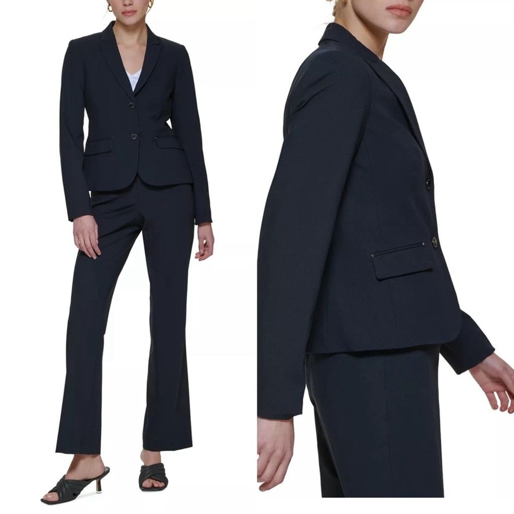 Calvin Klein Calvin Klein Flap-Pocket Two-Button Blazer Size 12P Size XL / US 12-14 / IT 48-50 - 1 Thumbnail