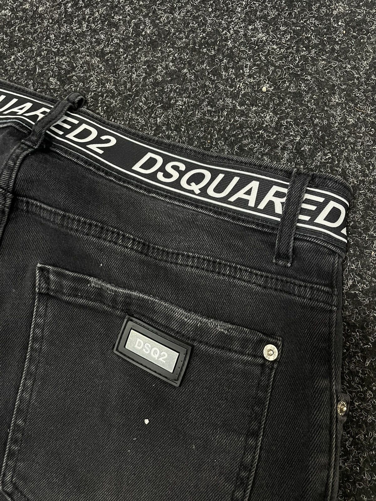 Dsquared2 × If Six Was Nine Vintage Dsquared2 black grey Mud Wash Jeans pants joggers Size US 36 / EU 52 - 3 Thumbnail